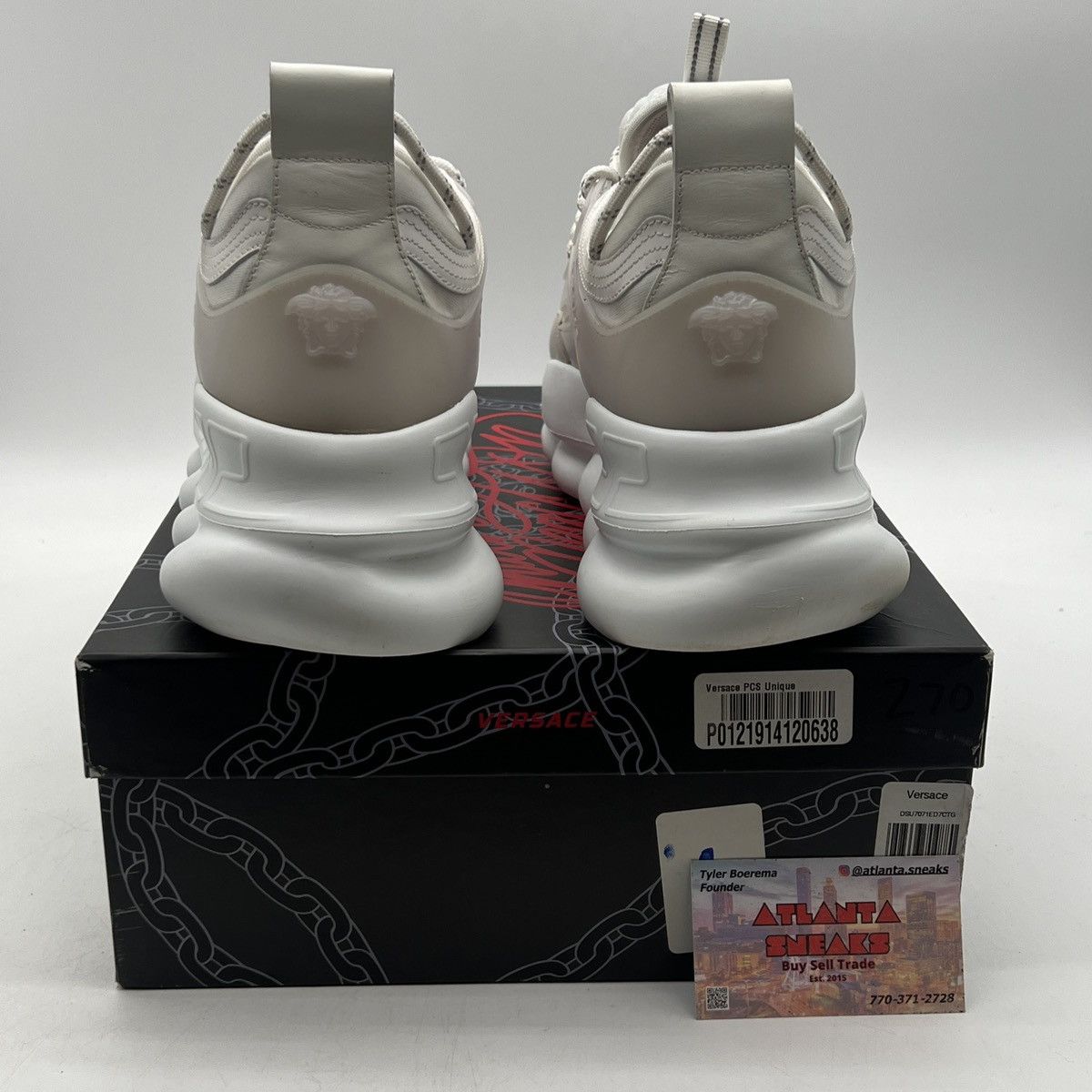 Versace Versace Chain Reaction White Size US 10 / EU 43 - 3 Thumbnail
