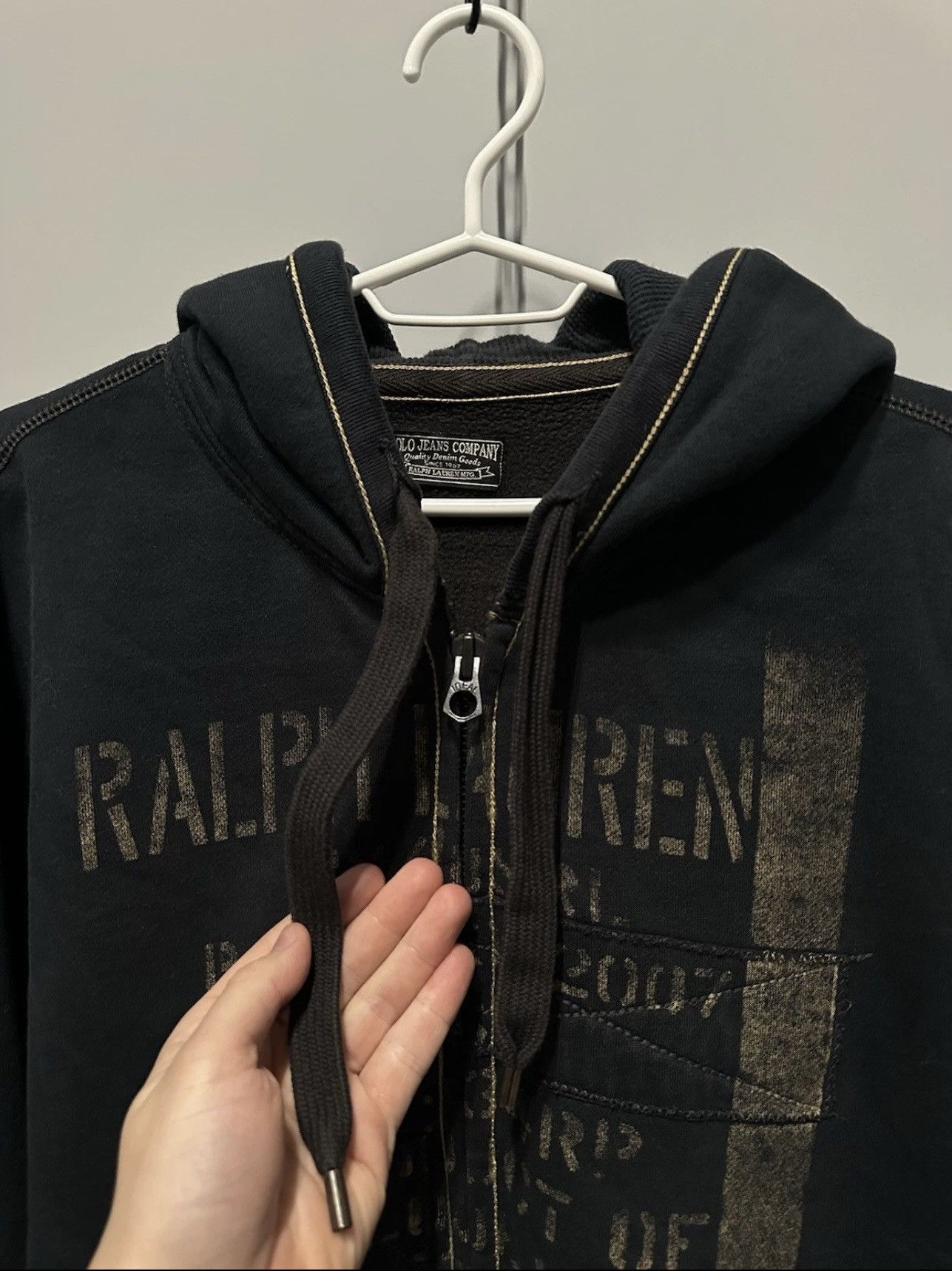Polo Ralph Lauren Avant Garde Japanese Polo Ralph Lauren Zip Hoodie Y2K 2000s Size US XL / EU 56 / 4 - 8 Thumbnail