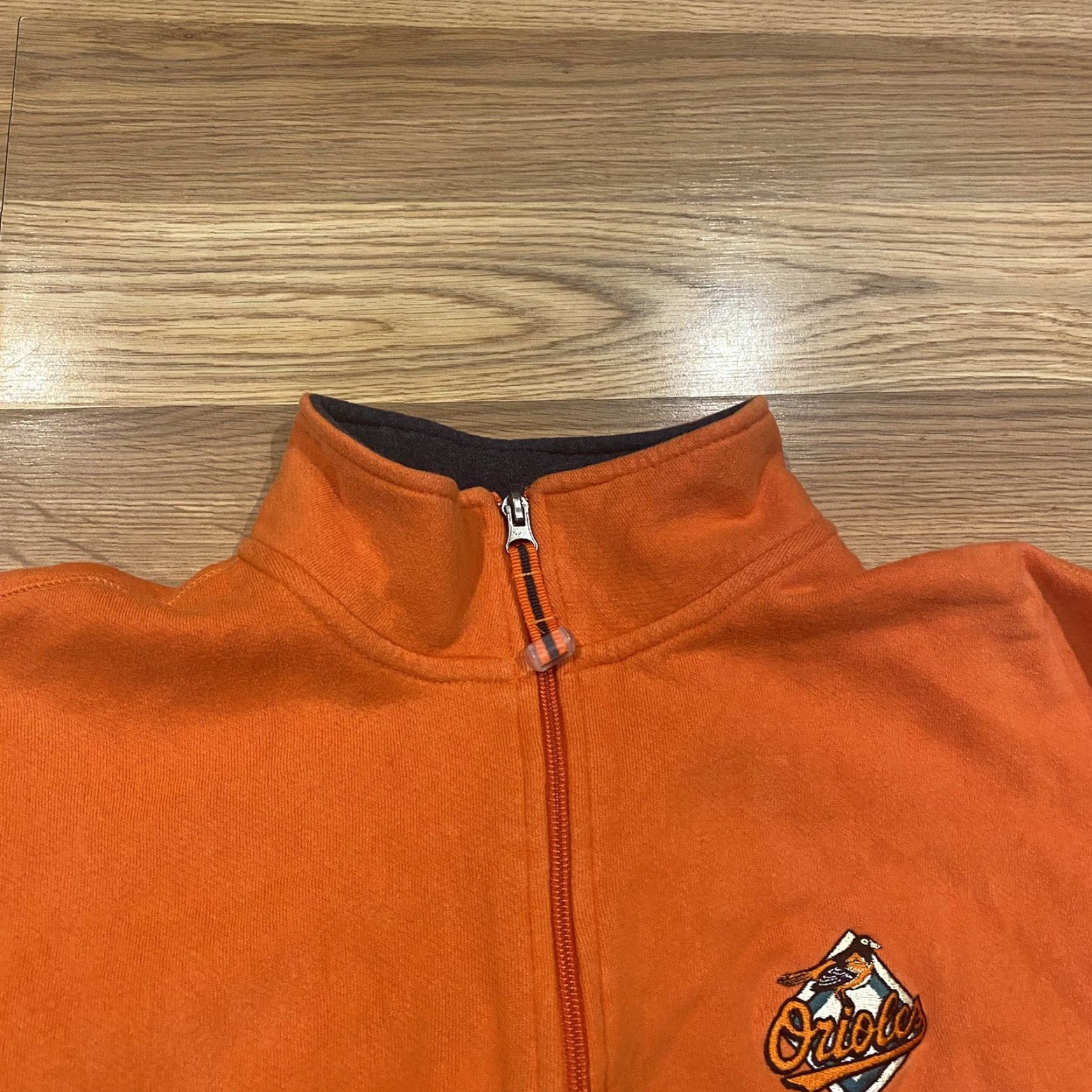 Vintage VINTAGE Antigua Baltimore Orioles Long Sleeve 1/4 Zip Pullover Sweatshirt Men M Orange Crew Neck Logo Sweatshirt Orioles Golf Mens Size US M / EU 48-50 / 2 - 6 Thumbnail