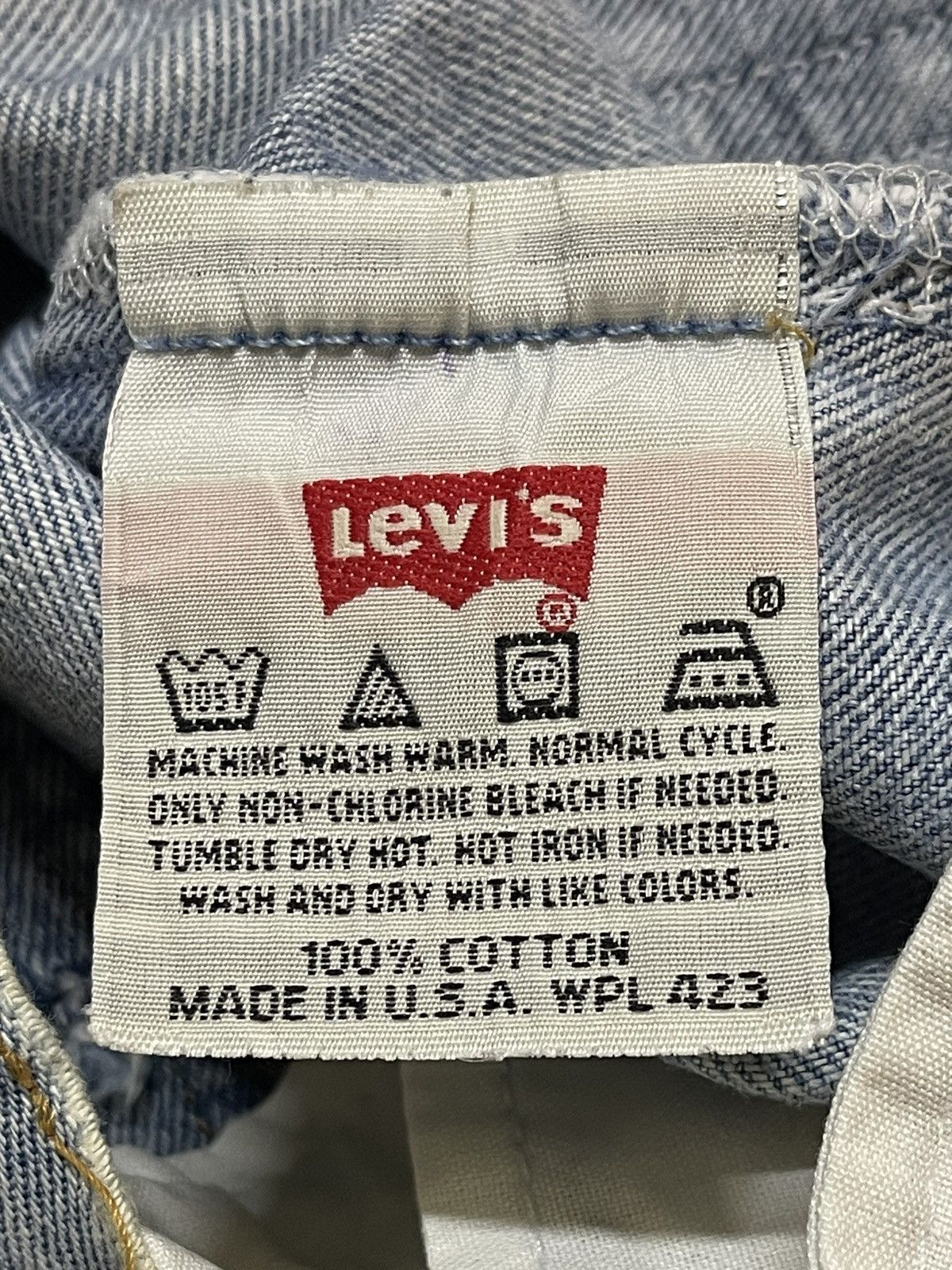 Levi's Vintage 90s Levis 501 Faded Wash Distressed Style Jeans Size US 32 / EU 48 - 10 Thumbnail