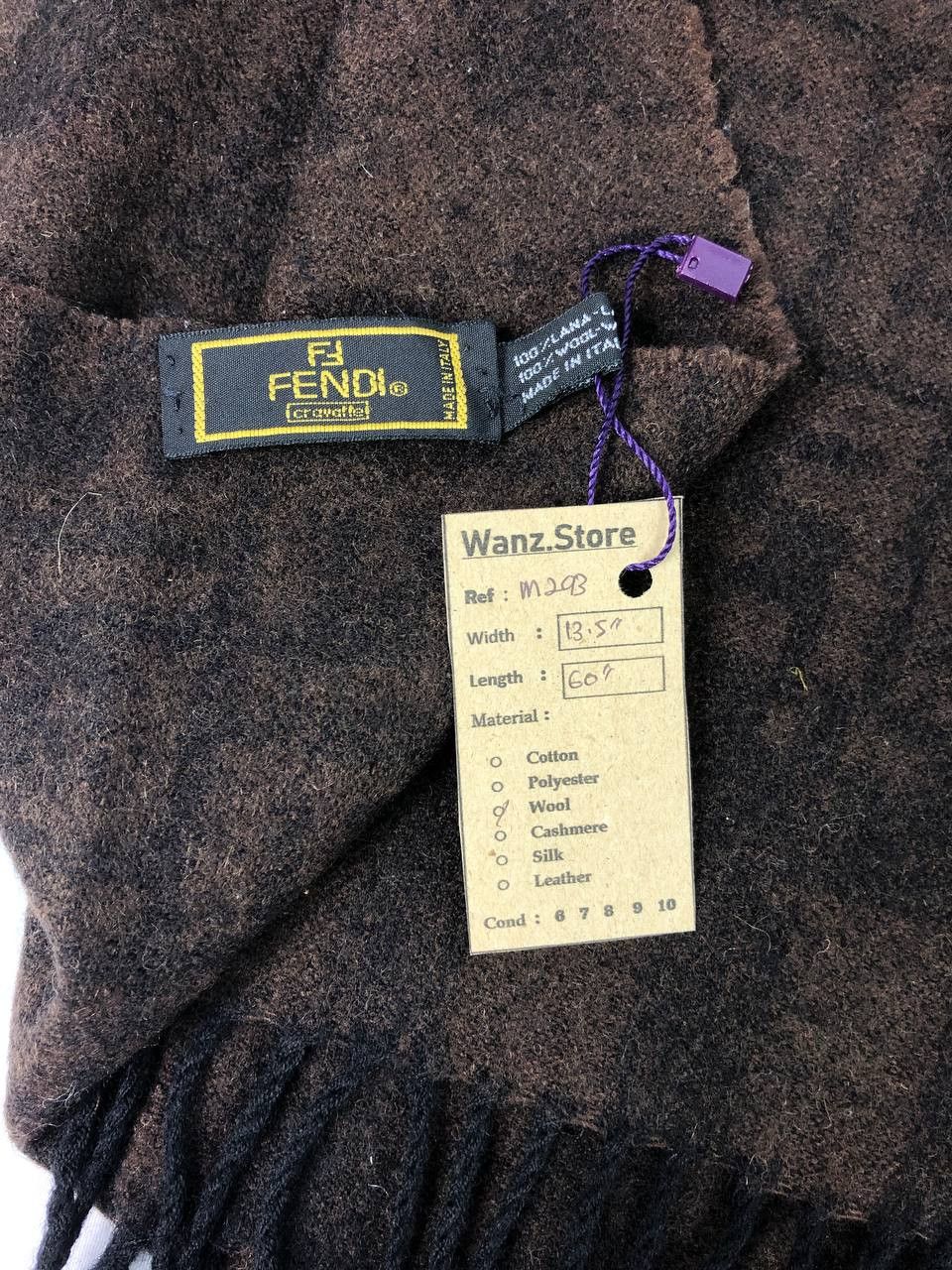 Vintage Vintage Fendi Scarf Muffler Neckwear M293 Size ONE SIZE - 9 Thumbnail