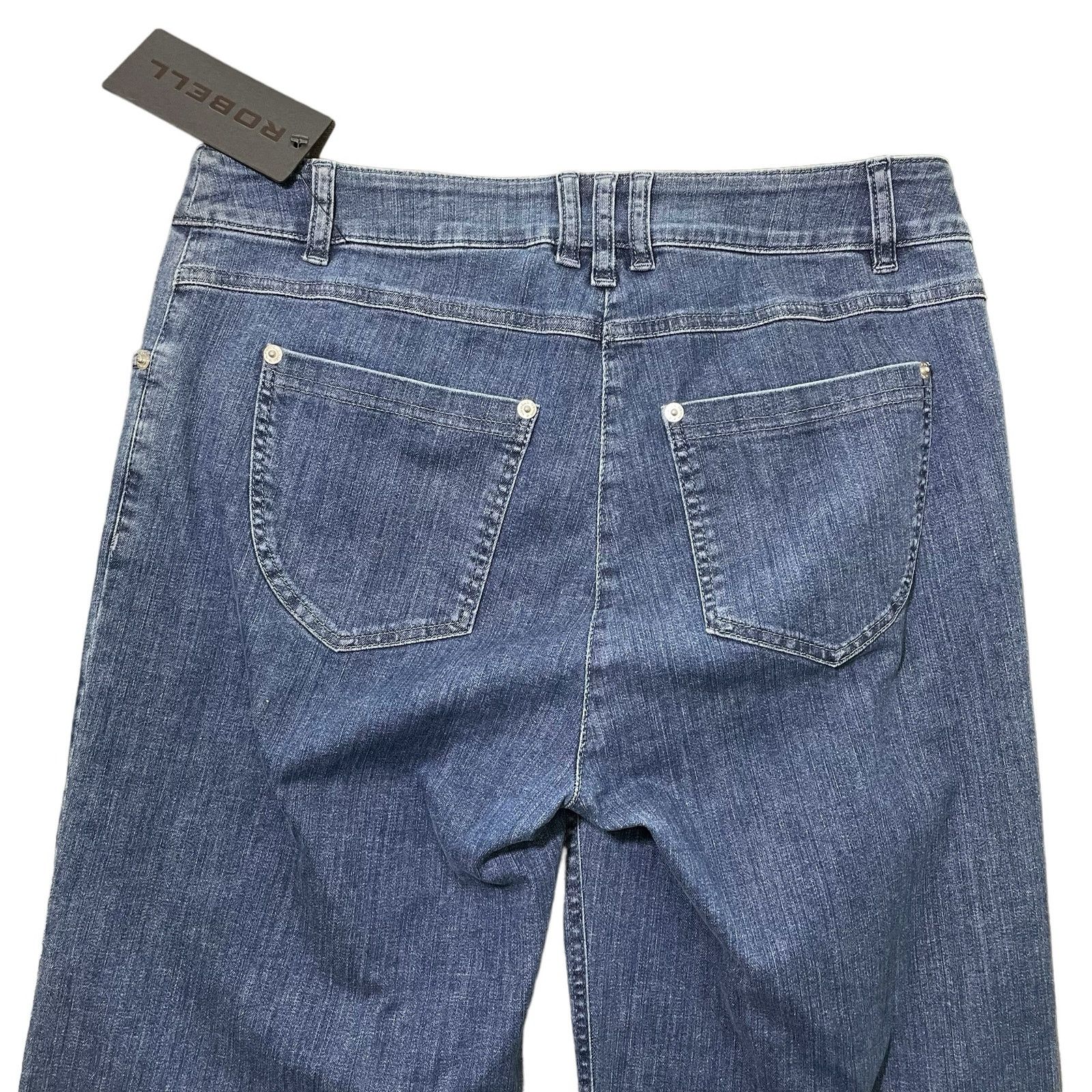 Other Robell Culotte Cropped Trouser Jeans Raw Hem 64 Blue Size 8 Size 30" / US 8 / IT 44 - 11 Thumbnail