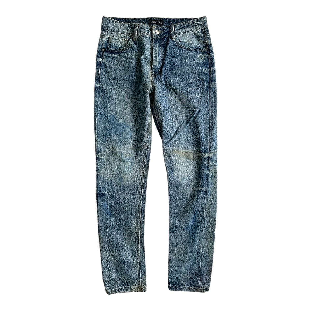 Hysteric Glamour ARCHIVE KILL CITY CRAZY SICK WASHED DENIM JEANS Size US 30 / EU 46 - 5 Thumbnail