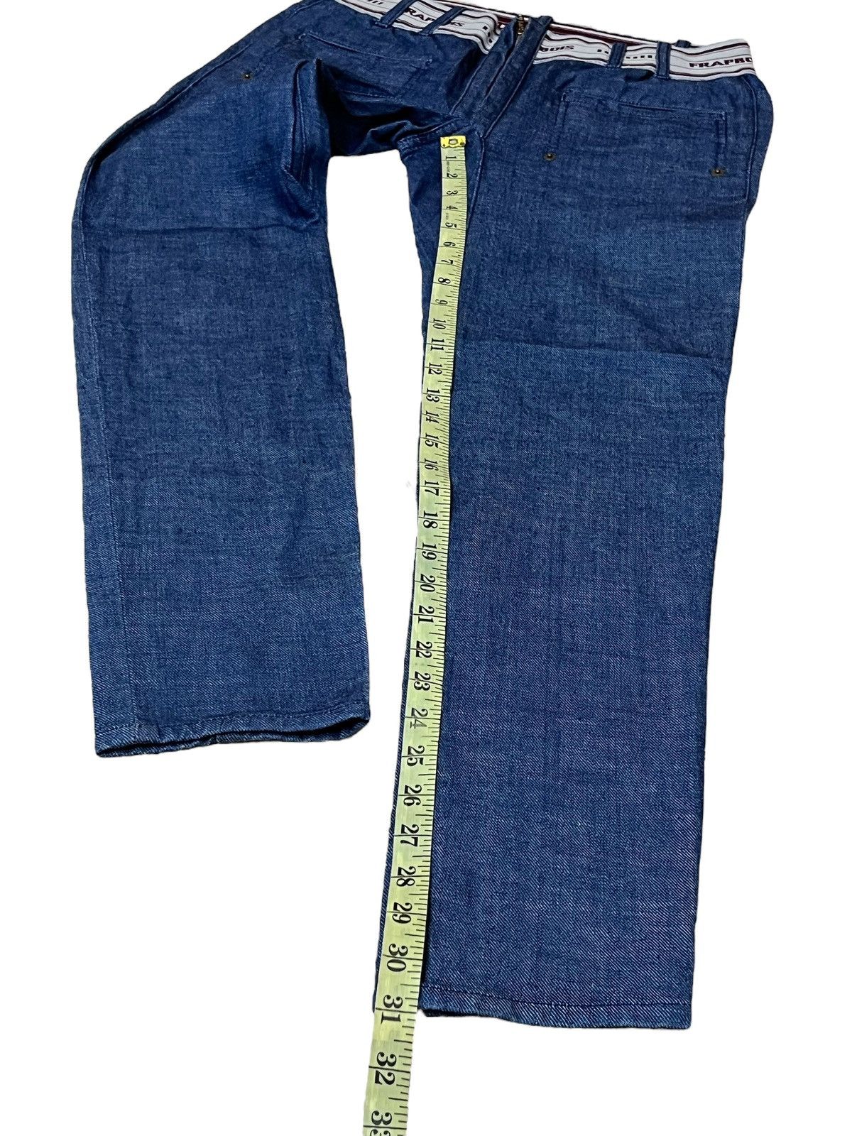 Issey Miyake ICONIC🔥FRAPBOIS ISSEY MIYAKE STRETCH COTTON JEANS Size US 30 / EU 46 - 17 Thumbnail