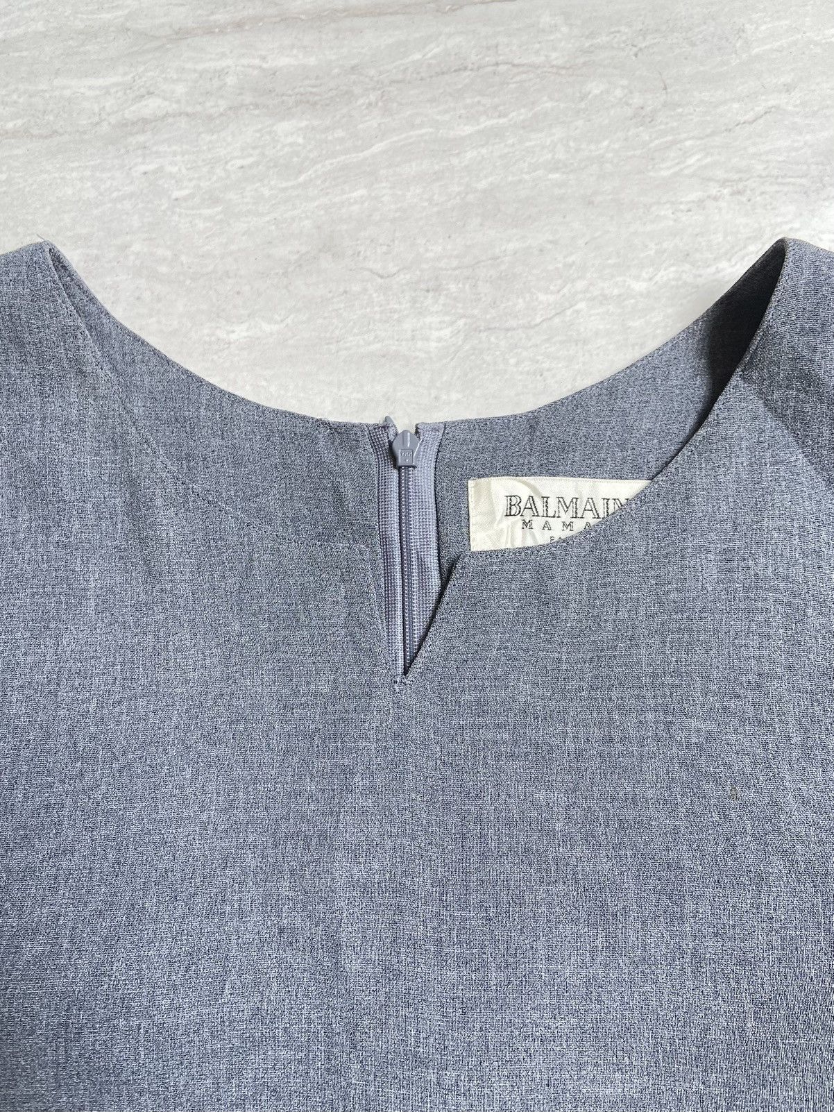 Balmain BALMAIN Grey Dress Size S / US 4 / IT 40 - 5 Thumbnail