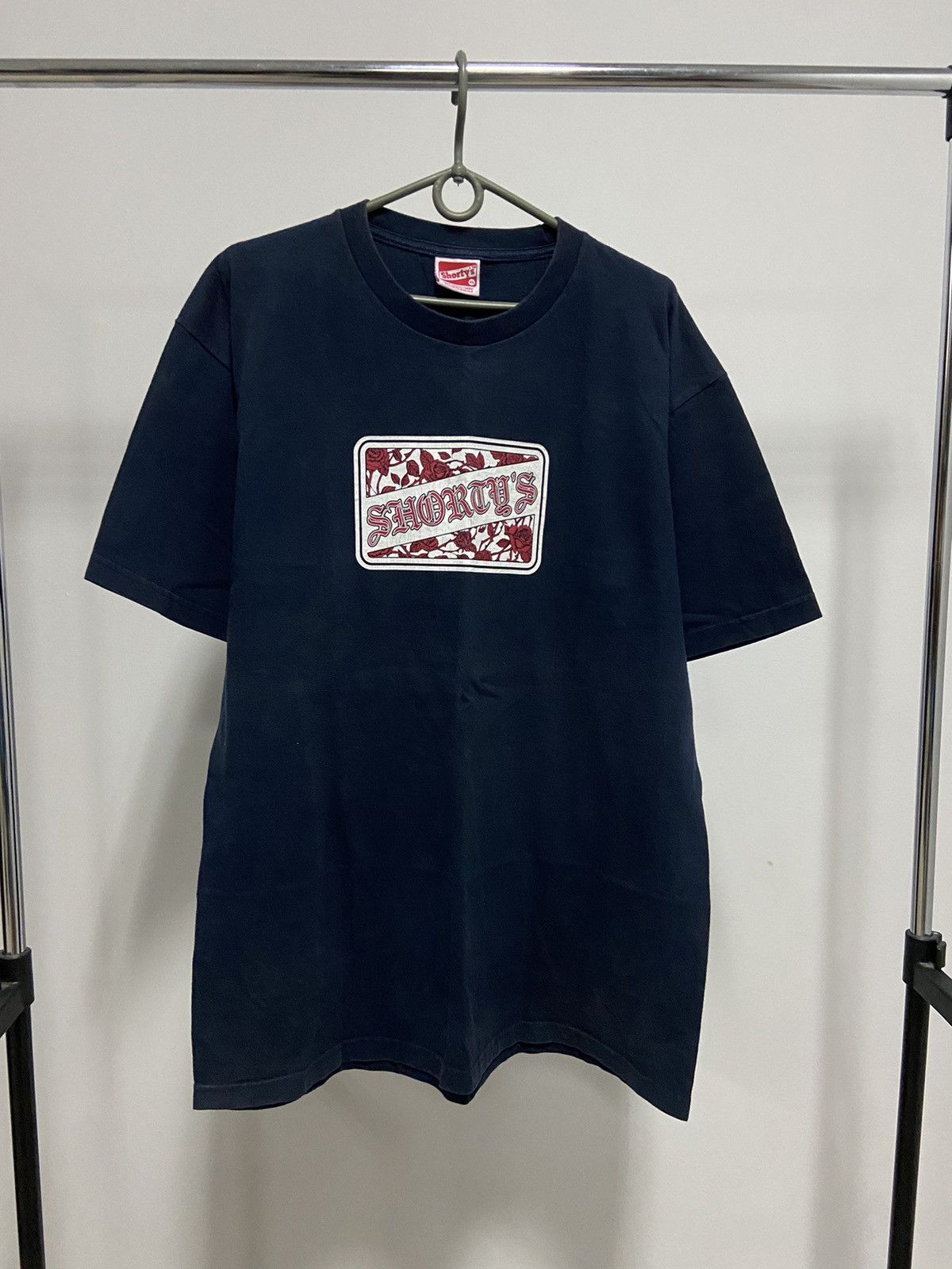 Shorty's Skateboards × Vintage Shorty's skate big box logo 🌹 roses vintage t shirt Size US XL / EU 56 / 4 - 1 Thumbnail