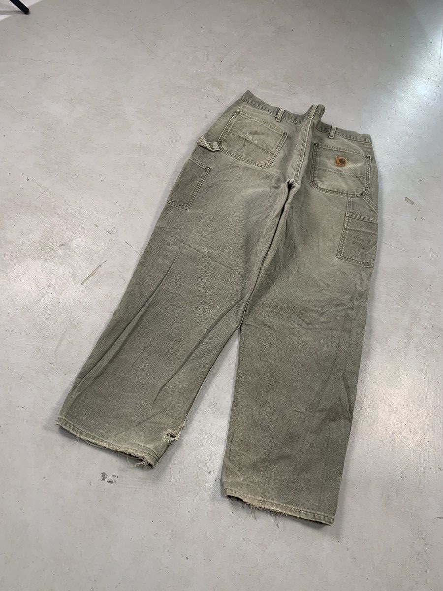 Carhartt Vintage Carhartt B136 moss double knee denim Size US 40 / EU 56 - 2 Thumbnail