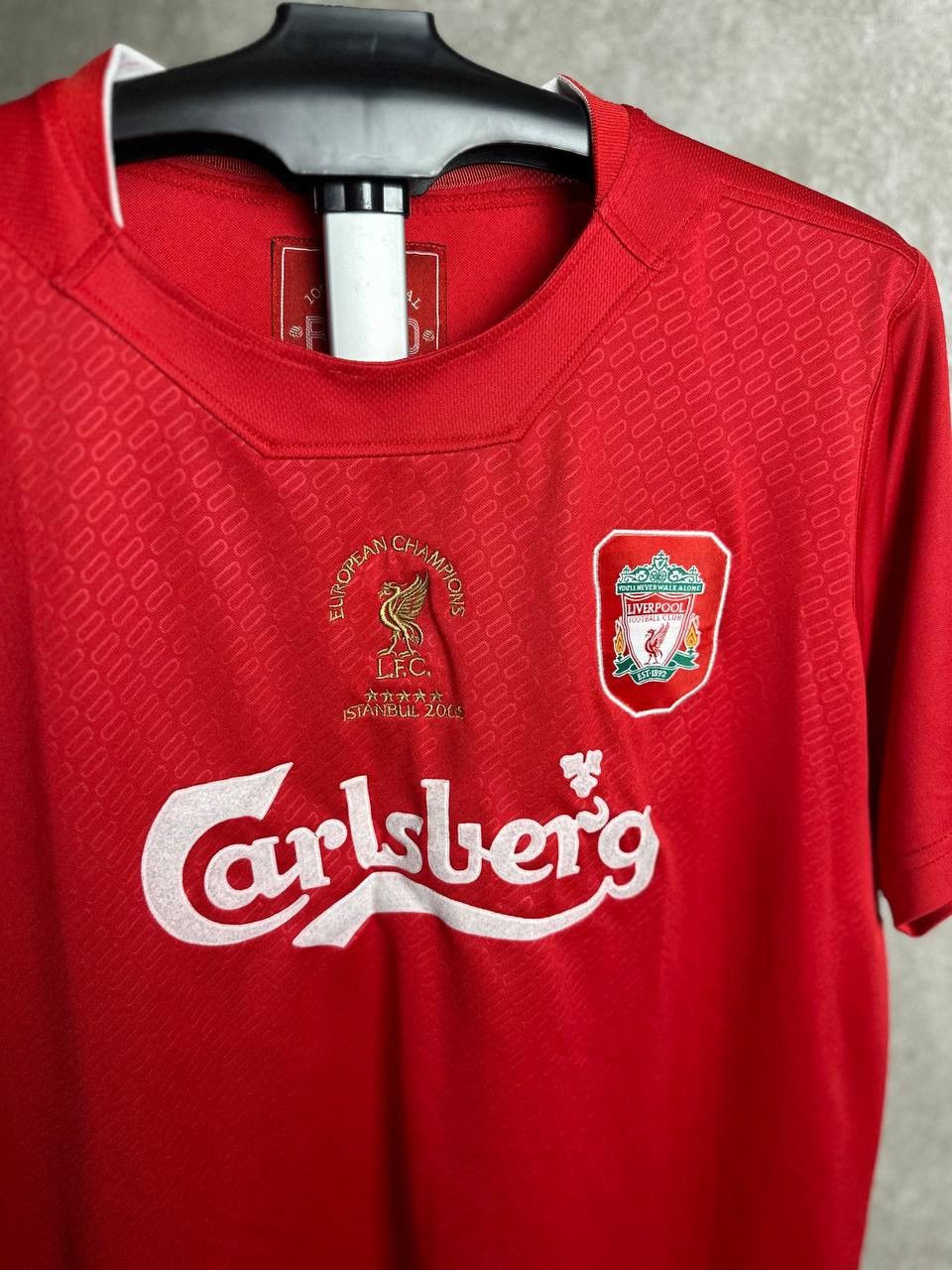 Vintage Liverpool FC 2005 Retro Champions League Soccer Jersey Size US M / EU 48-50 / 2 - 2 Thumbnail