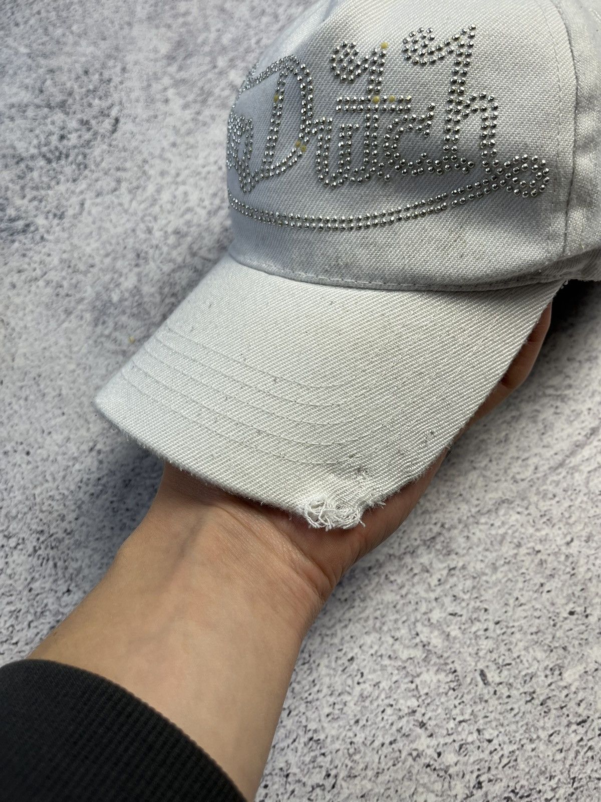 Other Vintage Von Dutch White Denim Hat Celebrity Worn Size ONE SIZE - 6 Thumbnail
