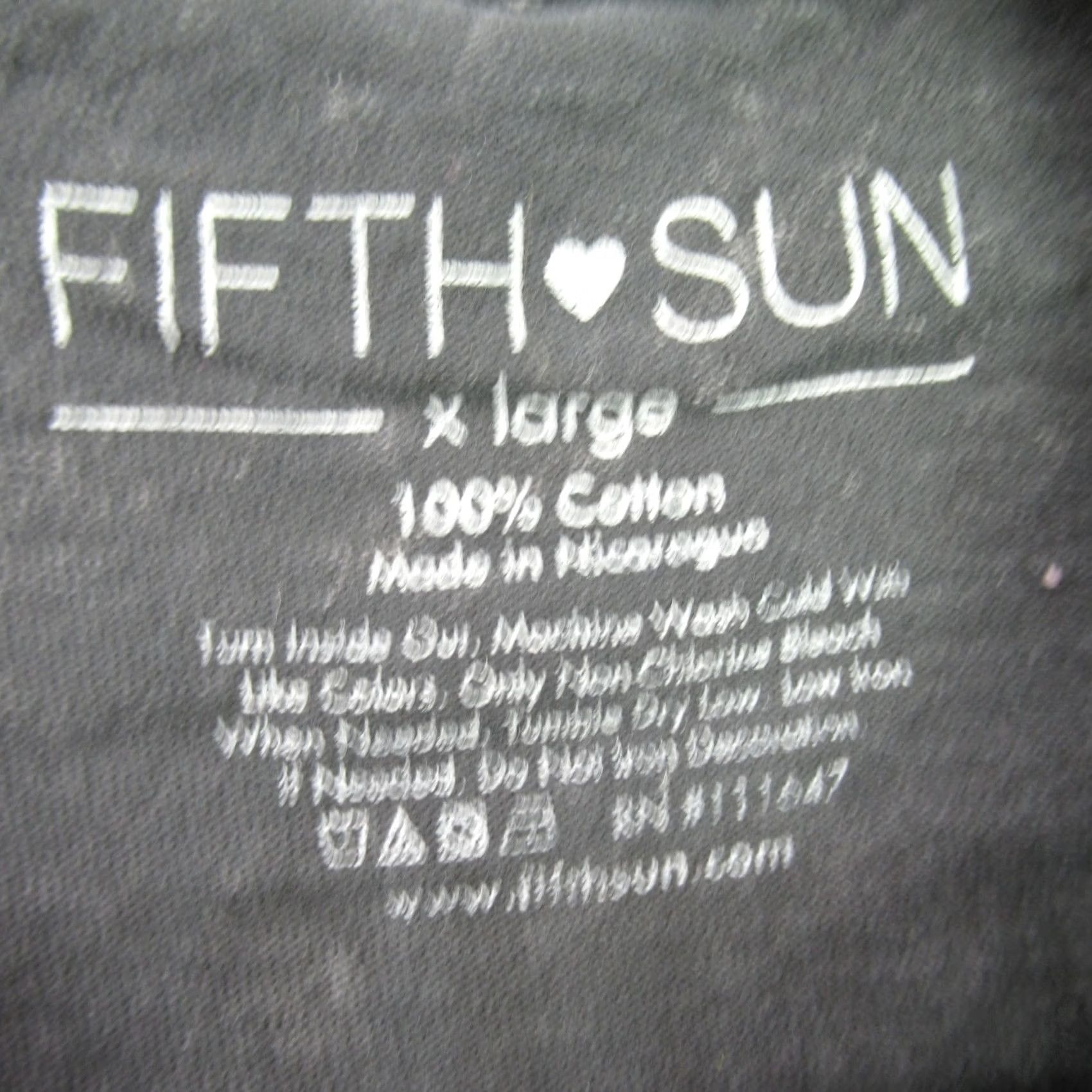 Vintage Fifth Sun Celestial Dream Shirt Womens XL Short Sleeve Crew Neck Lightweight Knit Cotton Black Regular Fit Size XL Womens T-Shirt Size XL / US 12-14 / IT 48-50 - 7 Thumbnail