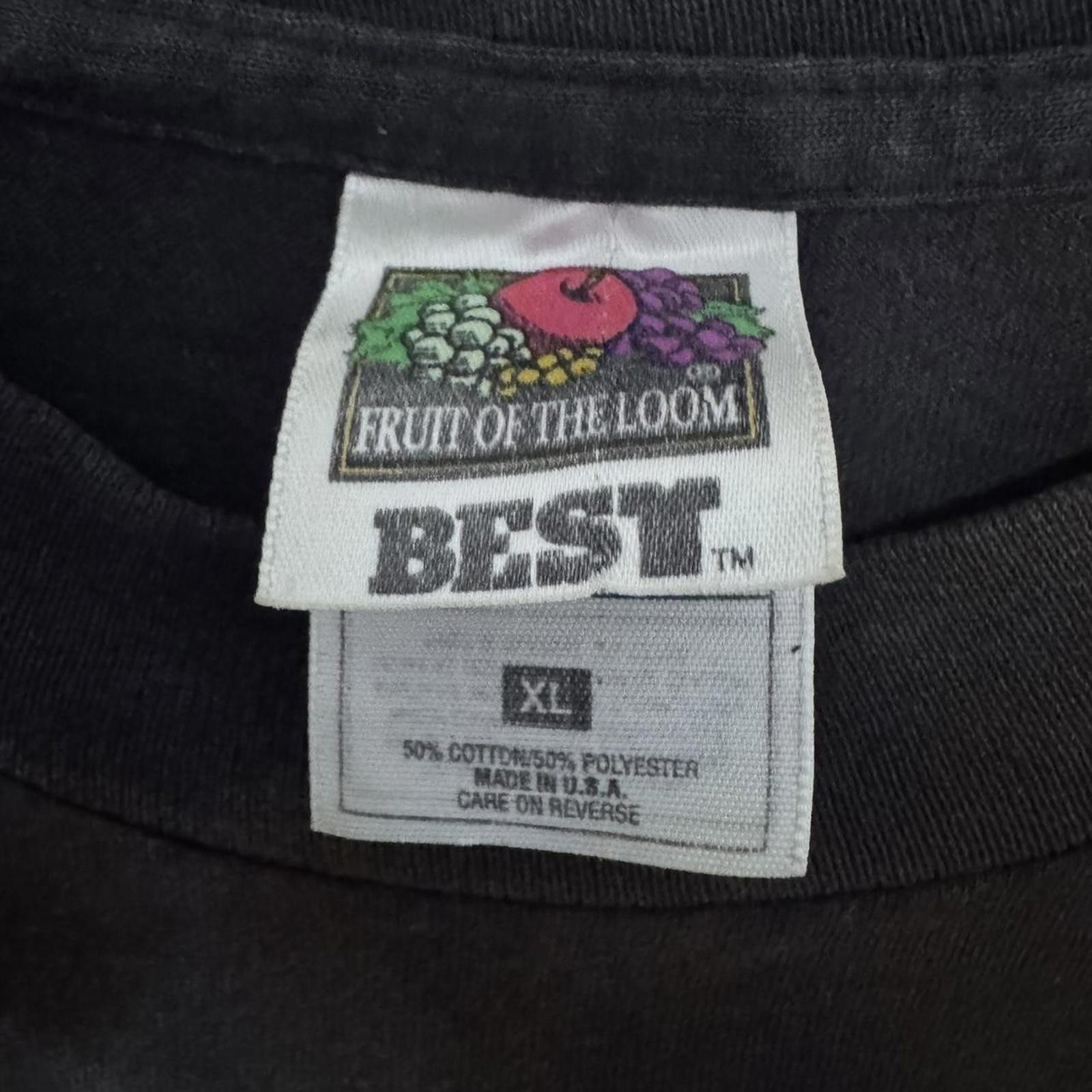 Fruit Of The Loom Fruit of the Loom Men's Black and Grey Tshirt Size US XL / EU 56 / 4 - 3 Thumbnail