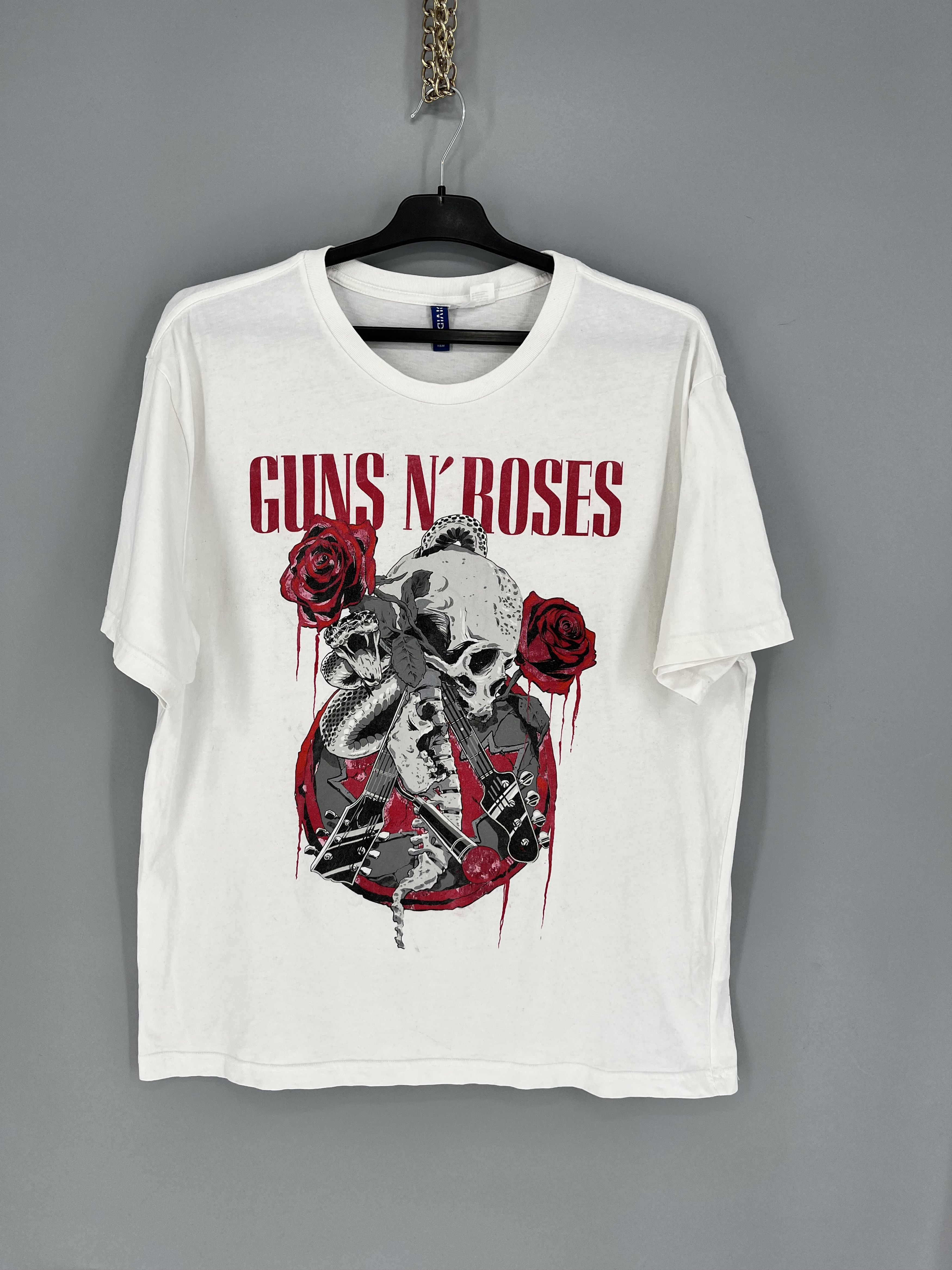 Japanese Brand × Vintage Vintage Y2K Guns And Roses World Tour Band Rock Meta Size US XL / EU 56 / 4 - 1 Thumbnail
