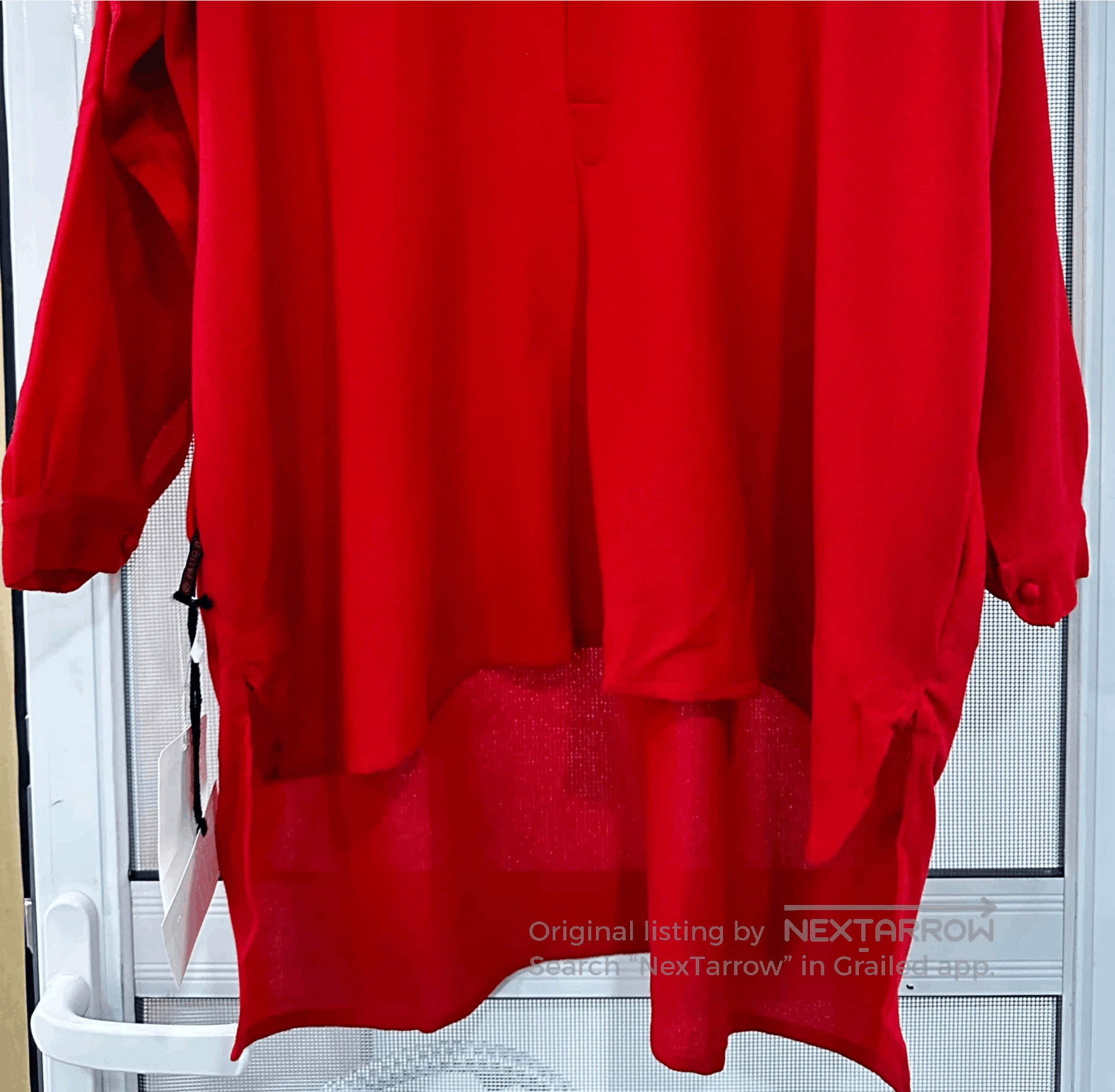 Daniela Gregis Daniela Gregis Women's Red Wool Shirt. Size M / US 6-8 / IT 42-44 - 4 Thumbnail