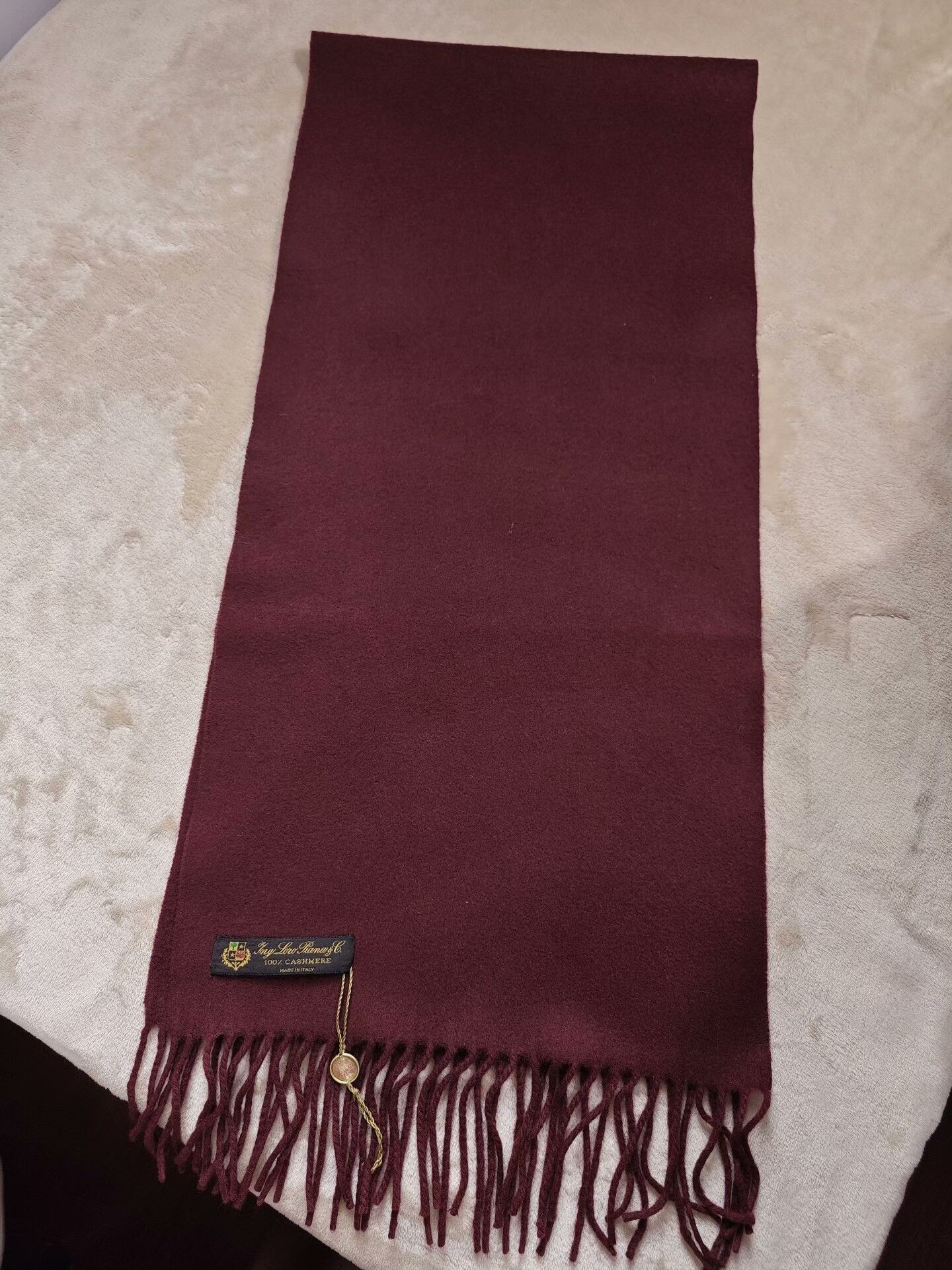Loro Piana Loro Piana Cashmere Scarf in Burgundy Size ONE SIZE - 1 Thumbnail