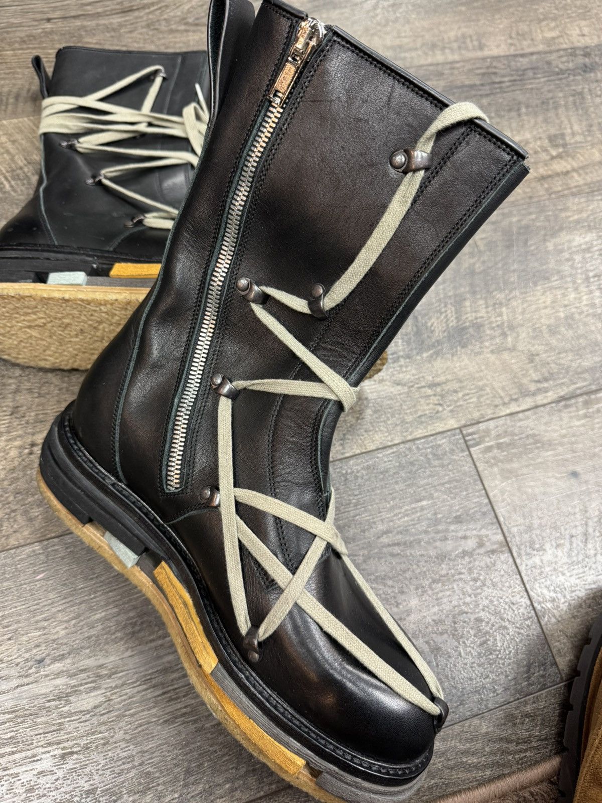 Rick Owens GLITTER LEGO CREEPER BOOT Size US 9 / EU 42 - 2 Thumbnail