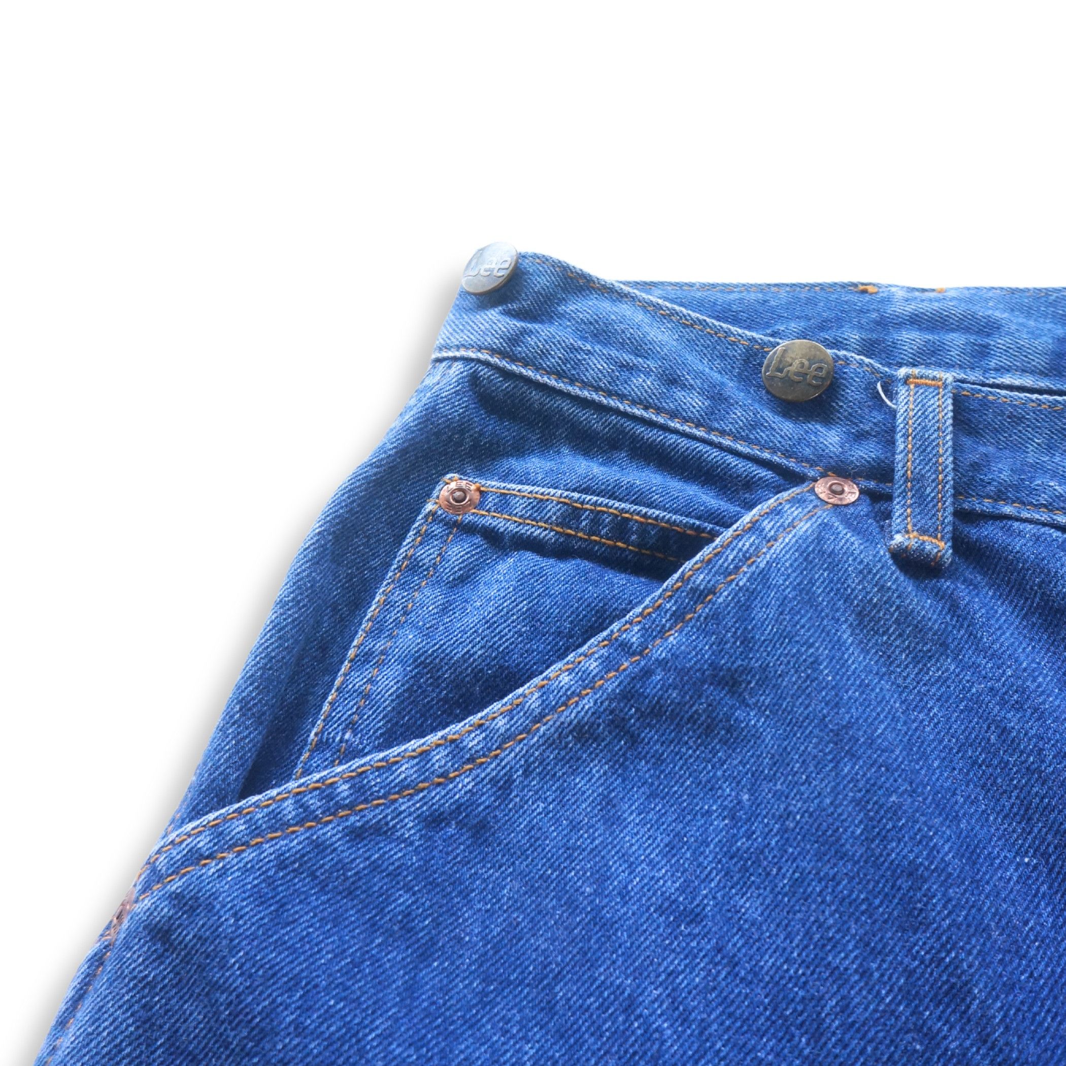 Lee LEE Baggy High Waisted Blue Jeans Size US 33 - 5 Thumbnail