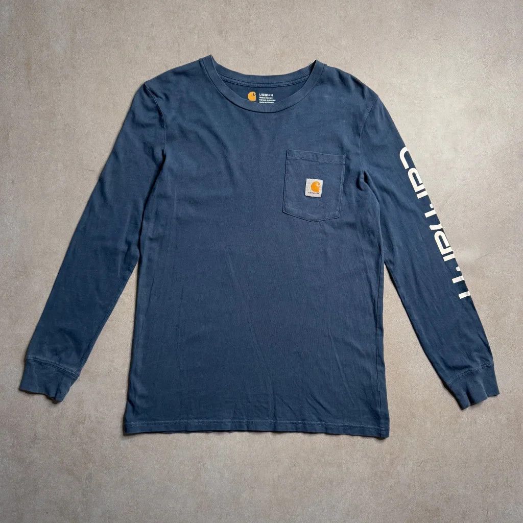 Other Vintage Carhartt Navy Tshirt - 3XS Size US M / EU 48-50 / 2 - 1 Thumbnail