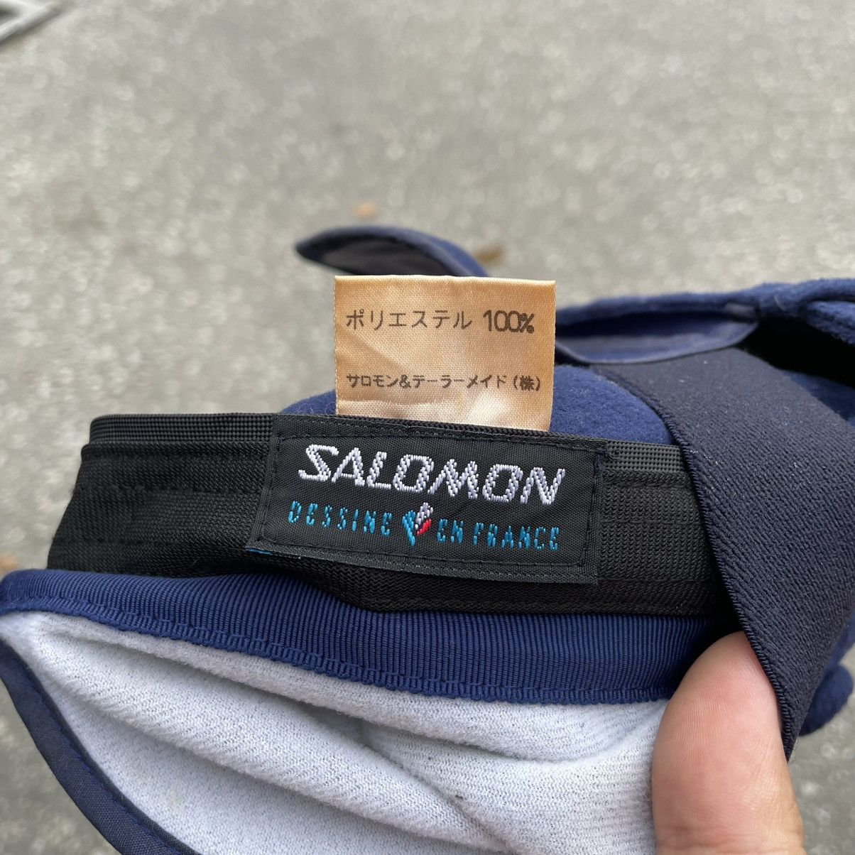 Salomon × Vintage 90s Salomon Spellout Flip Ear hat Size ONE SIZE - 6 Thumbnail