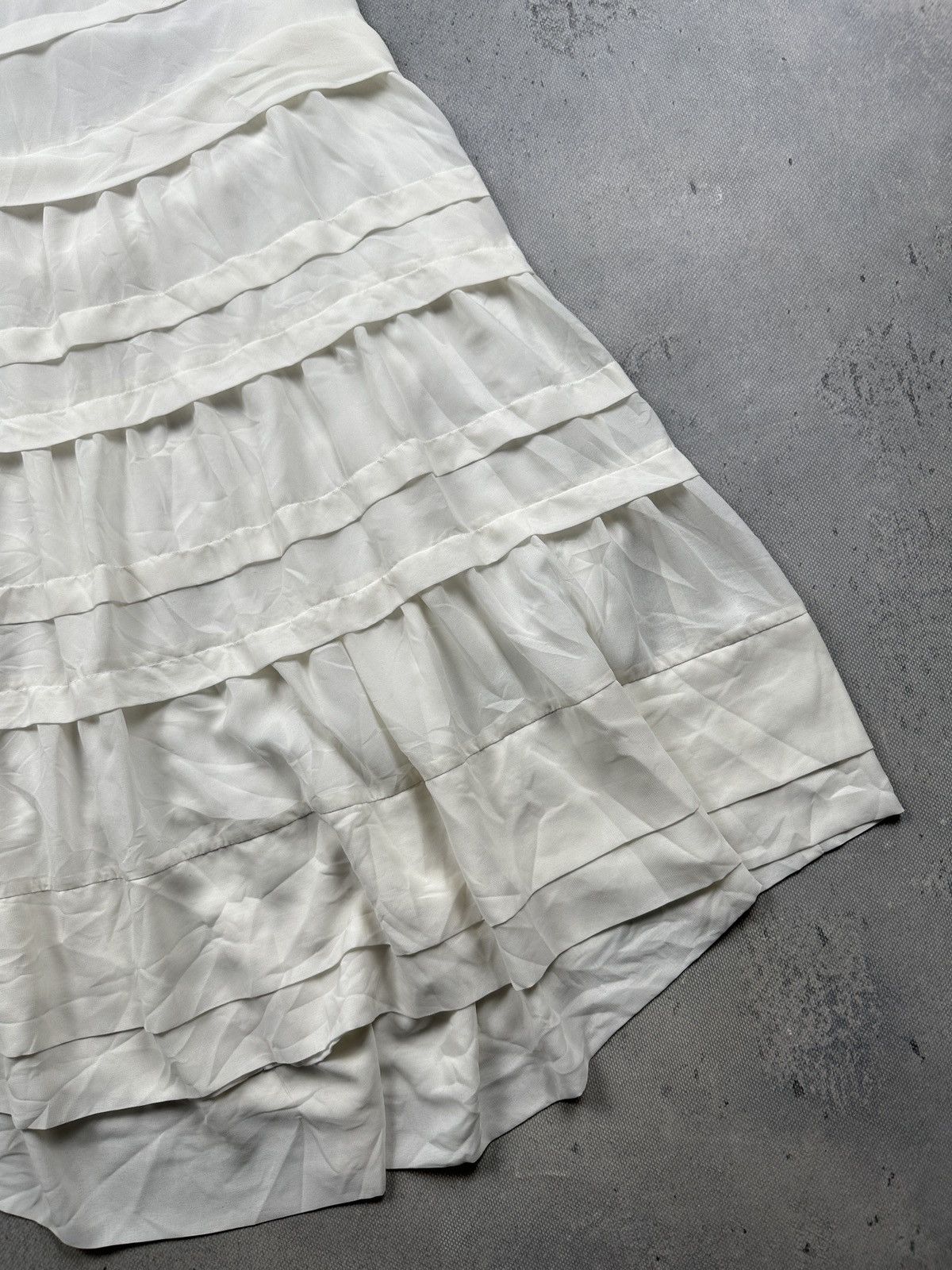 H&M H&M Conscious Collection Halter Tiered White Fairy Dress y2k Size XL / US 12-14 / IT 48-50 - 3 Thumbnail