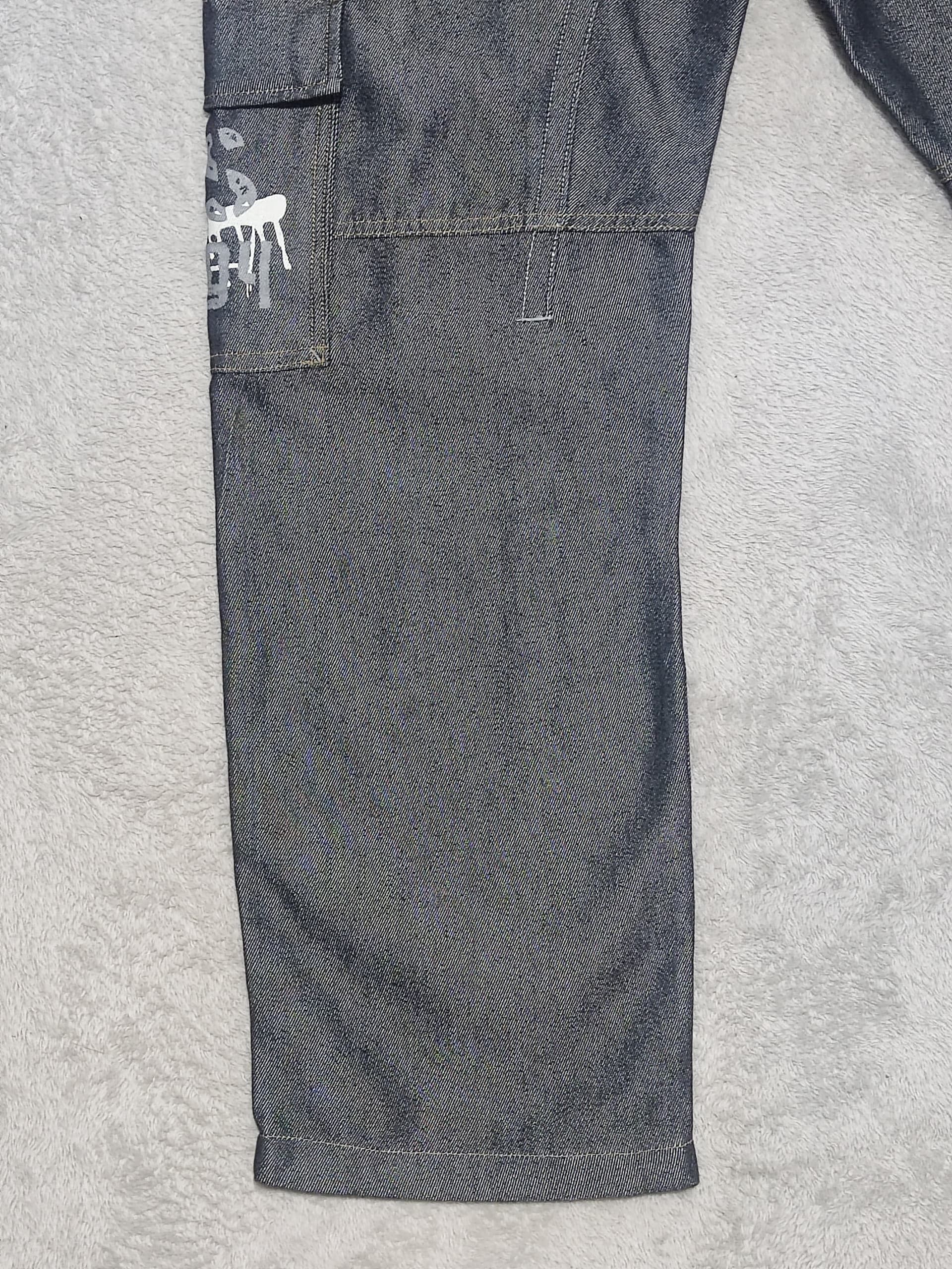 Japanese Brand PJ'S SURF Waxed La Jolla California Baggy Cargo Denim Pants Size US 30 / EU 46 - 14 Thumbnail