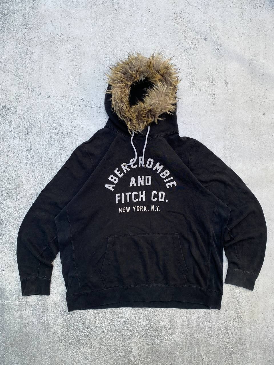 If Six Was Nine Abercrombie Y2K Fur Fuzzy LGB Style Mohair Faded Hoodie Size US XXL / EU 58 / 5 - 1 Thumbnail