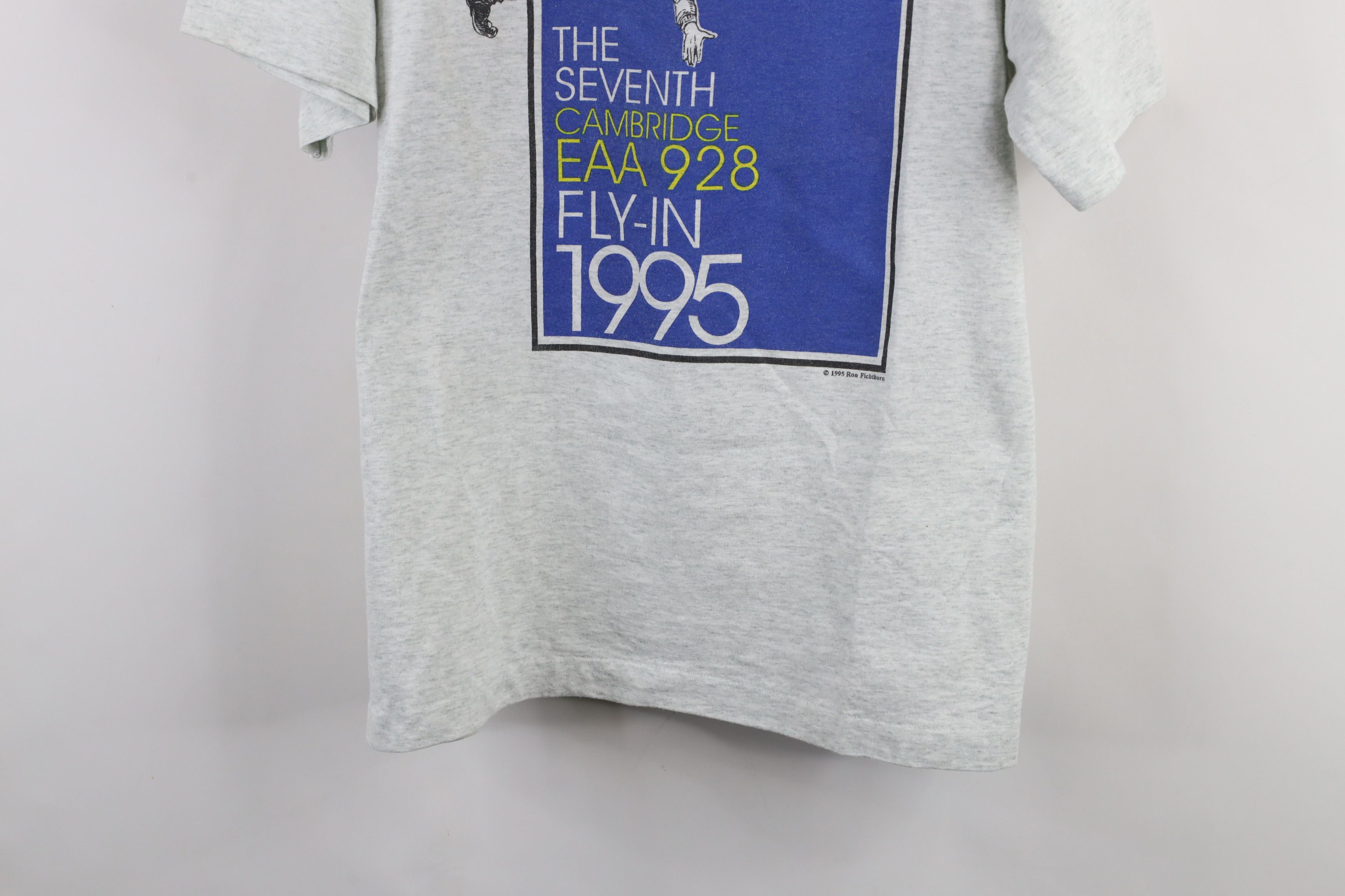 Vintage Vintage 90s The Seventh Cambridge EAA 928 Fly In T-Shirt USA Size US XL / EU 56 / 4 - 3 Thumbnail