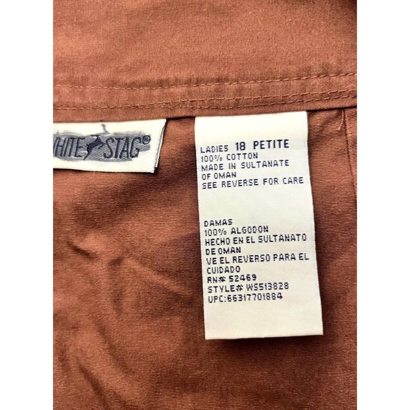 Vintage White Stag Pants Capri 18 Petite Coral Cotton Denim Capri Pants Straight Leg Womens XS-Plus? Size 24" / US 00 / IT 34 - 6 Thumbnail