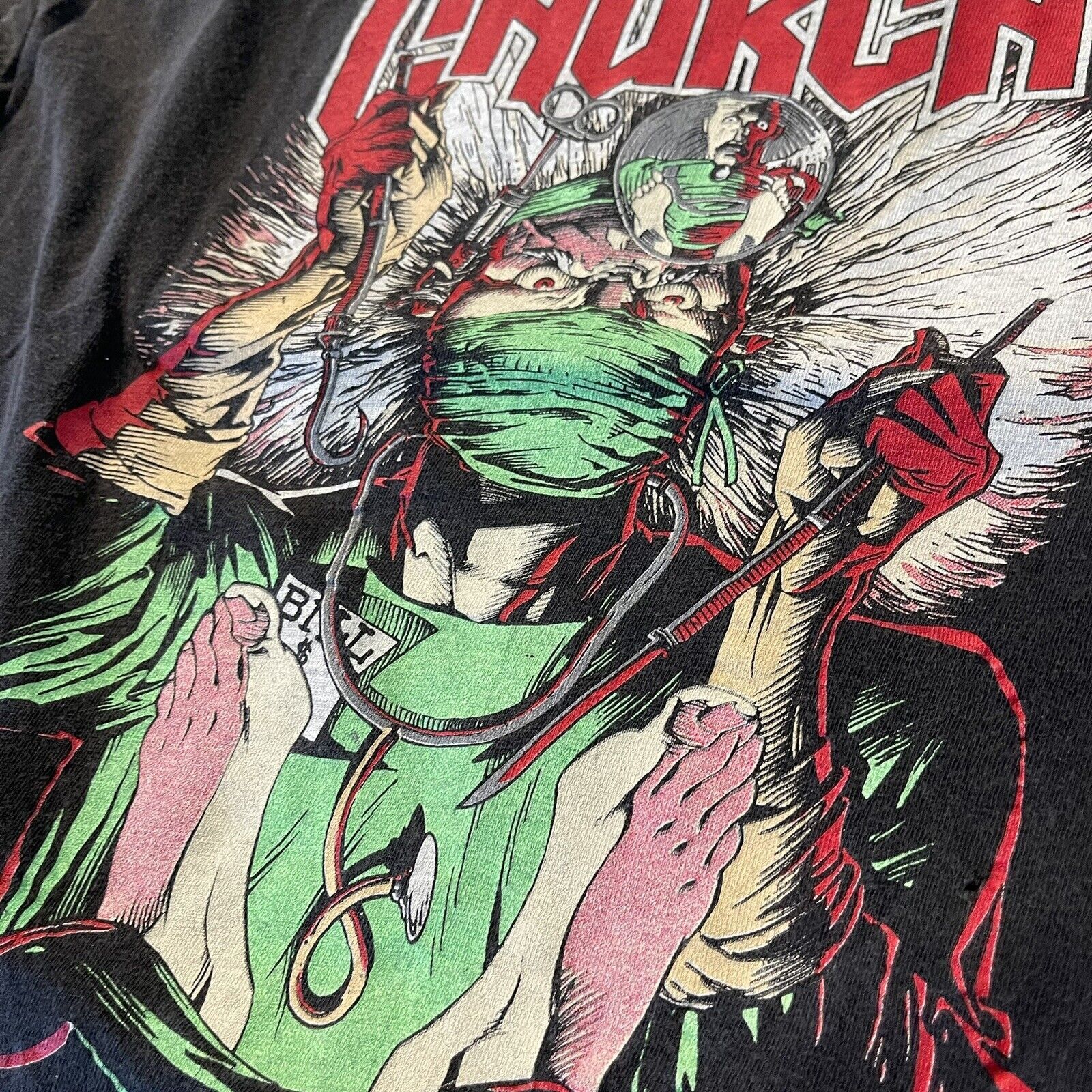 Vintage Vtg 80s Metal Church T-Shirt Fake Healer Blessings Tour Size US L / EU 52-54 / 3 - 7 Thumbnail