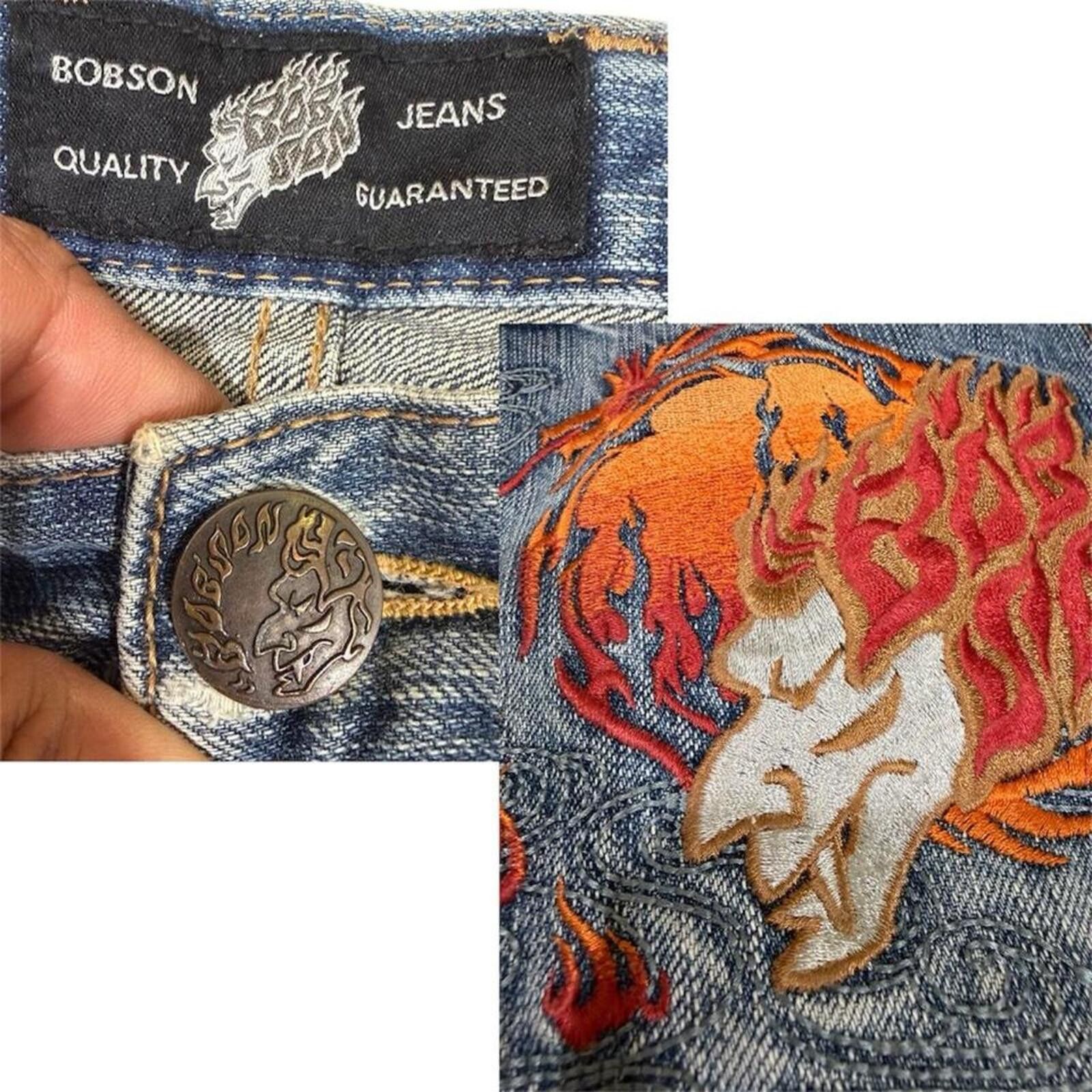Ed Hardy Japanese vintage Bobson rare denim jeans Size US 36 / EU 52 - 8 Thumbnail