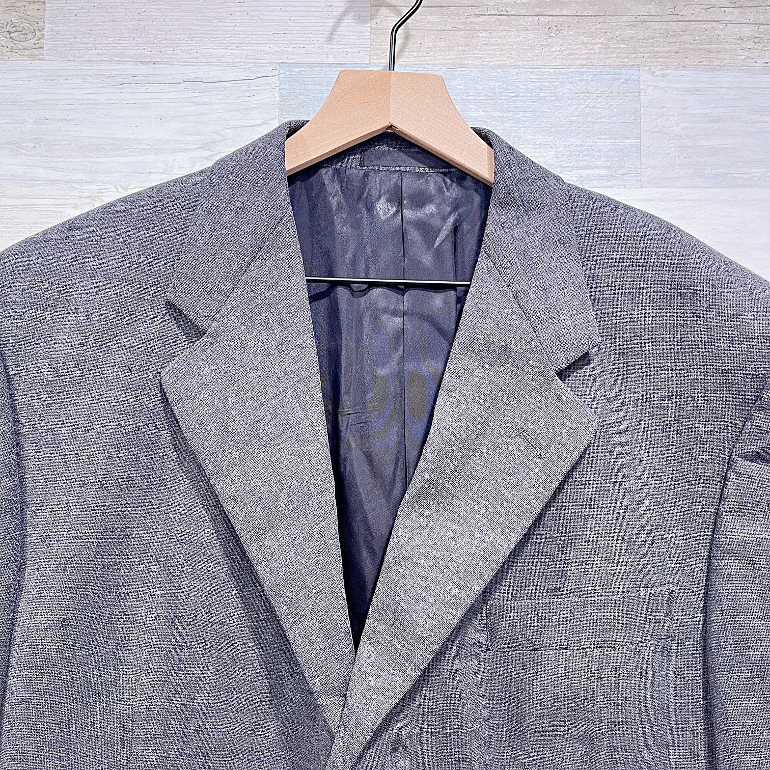 Jhane Barnes Jhane Barnes Vintage Wool Hopsack Suit Gray Mens 42L 36W Size 42L - 3 Thumbnail