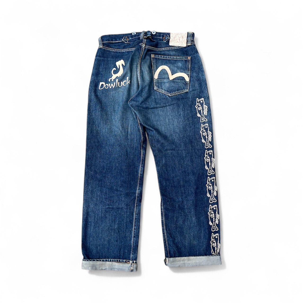 Evisu Evisu Genes Mens Denim Jeans RN 120435 34 Waist 35 Inseam