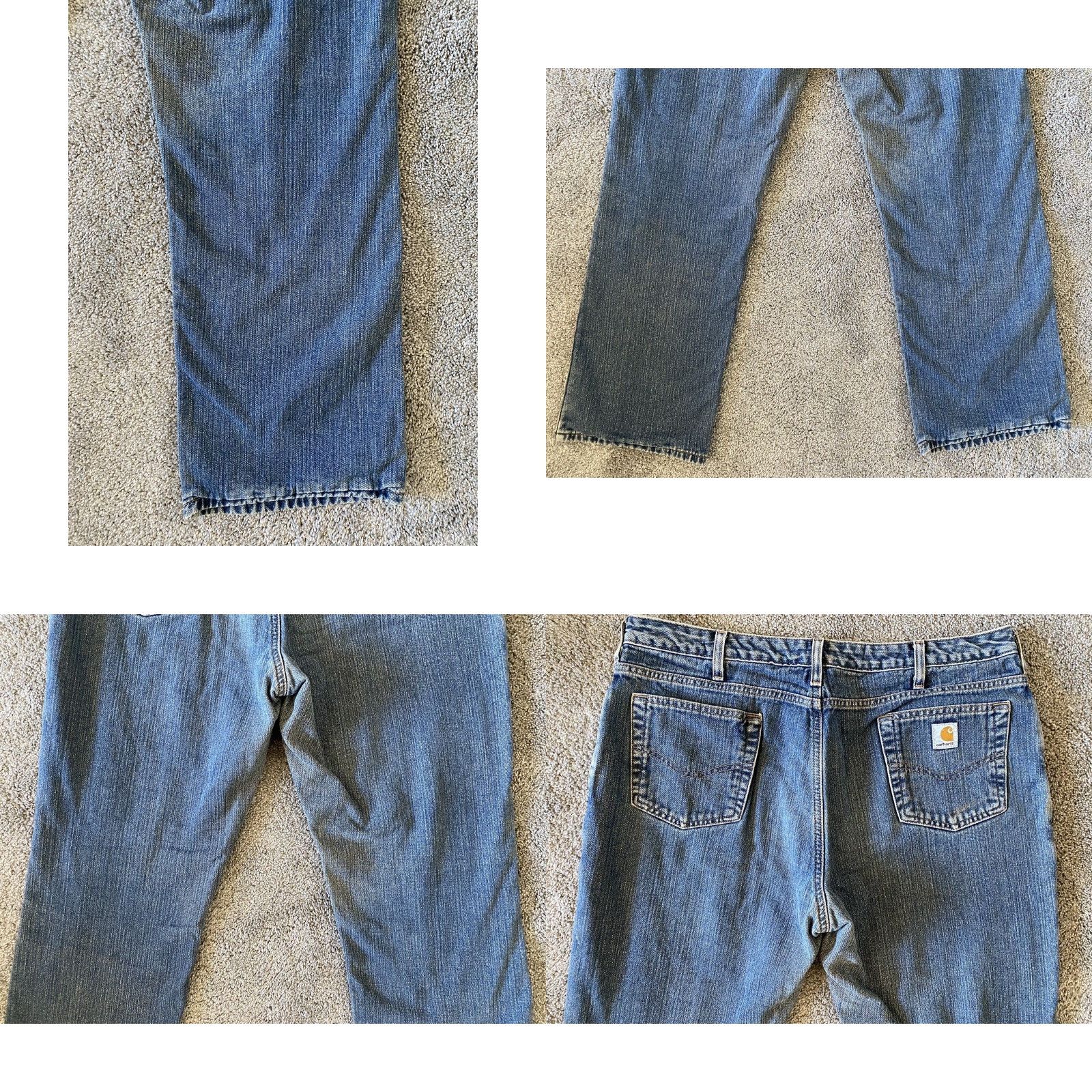 Carhartt Carhartt Jeans Women 16x32 Pants Regular 16 Flannel Plaid Lined Blue RN14806 WB022 ADT Jeans Women Size 38" / US 16 / IT 52 - 10 Thumbnail