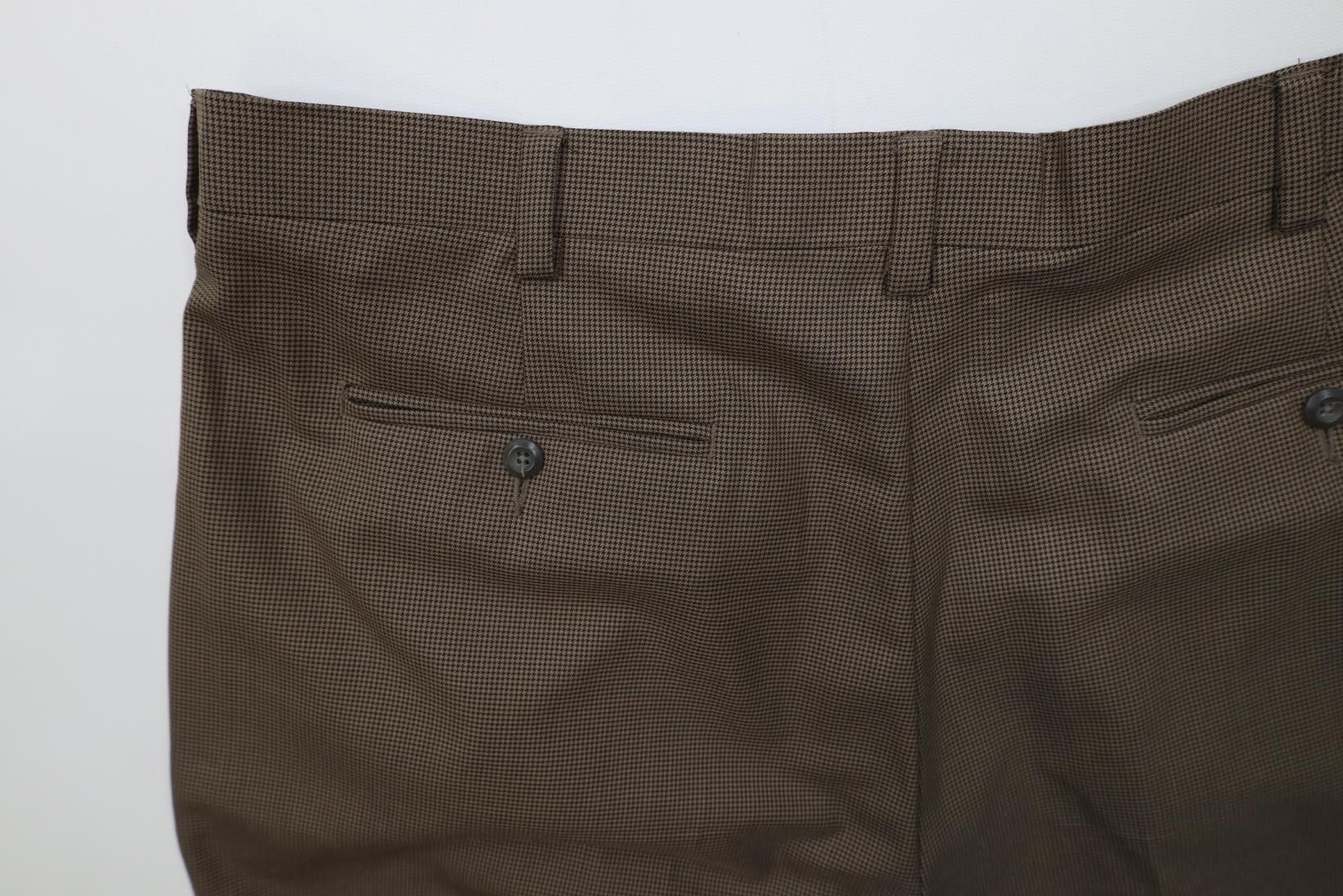 Vintage Vintage 90s Streetwear Gabardine Houndstooth Wide Leg Pants Size US 38 / EU 54 - 14 Thumbnail