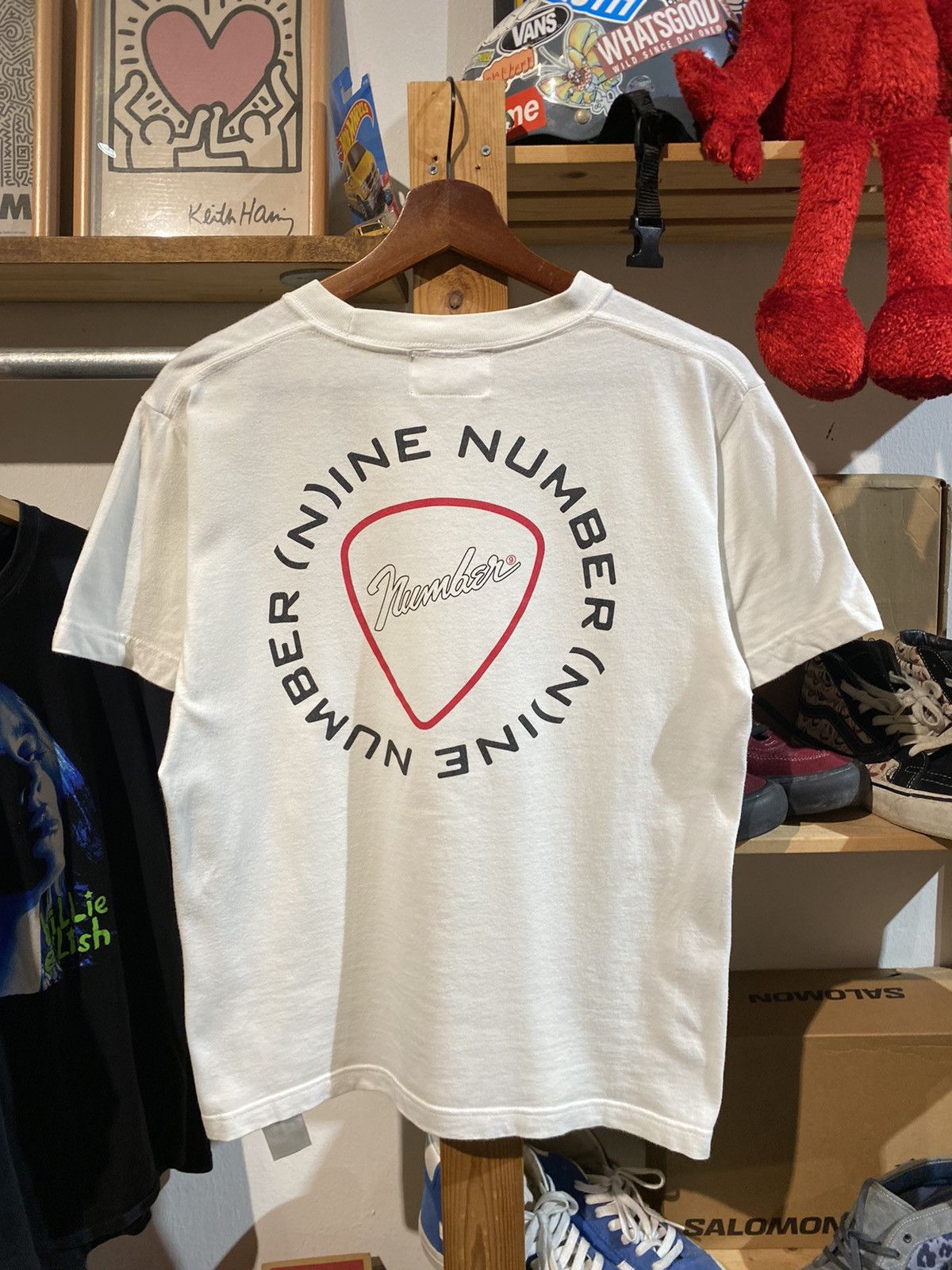 Japanese Brand Number (N)ine X Studious Ripoff Fender White Tee Size US S / EU 44-46 / 1 - 3 Thumbnail