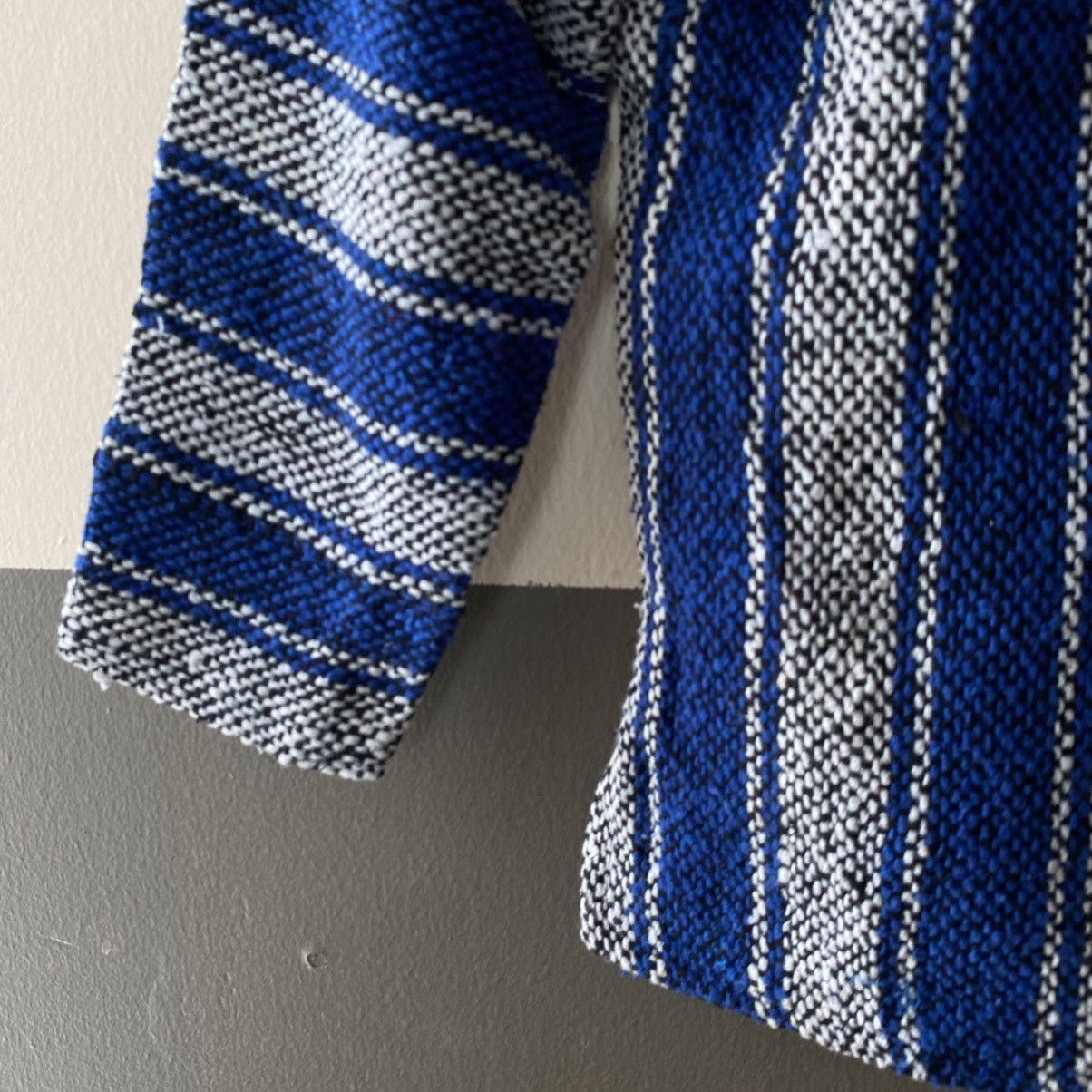 Vintage Blue and White Striped Baja Hoodie Size US S / EU 44-46 / 1 - 8 Thumbnail