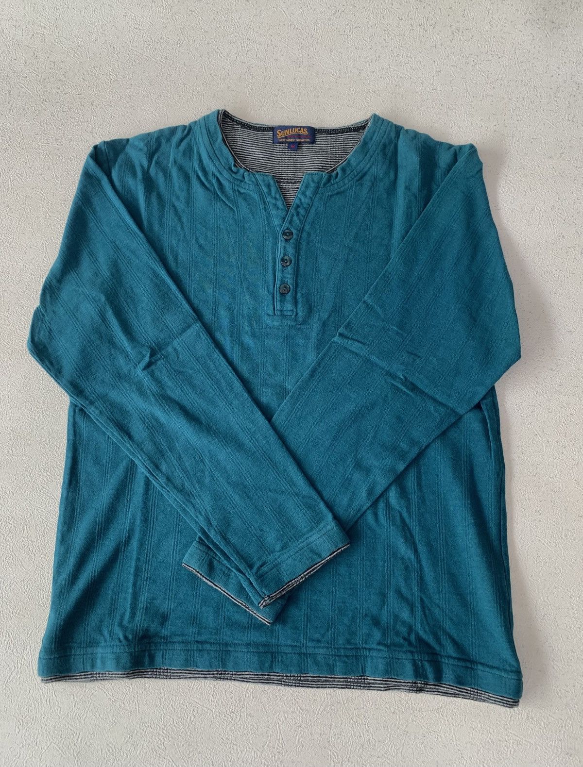 Japanese Brand 2000s Japanese Archive Sunlucas double layer longsleeve tee Size US M / EU 48-50 / 2 - 1 Thumbnail