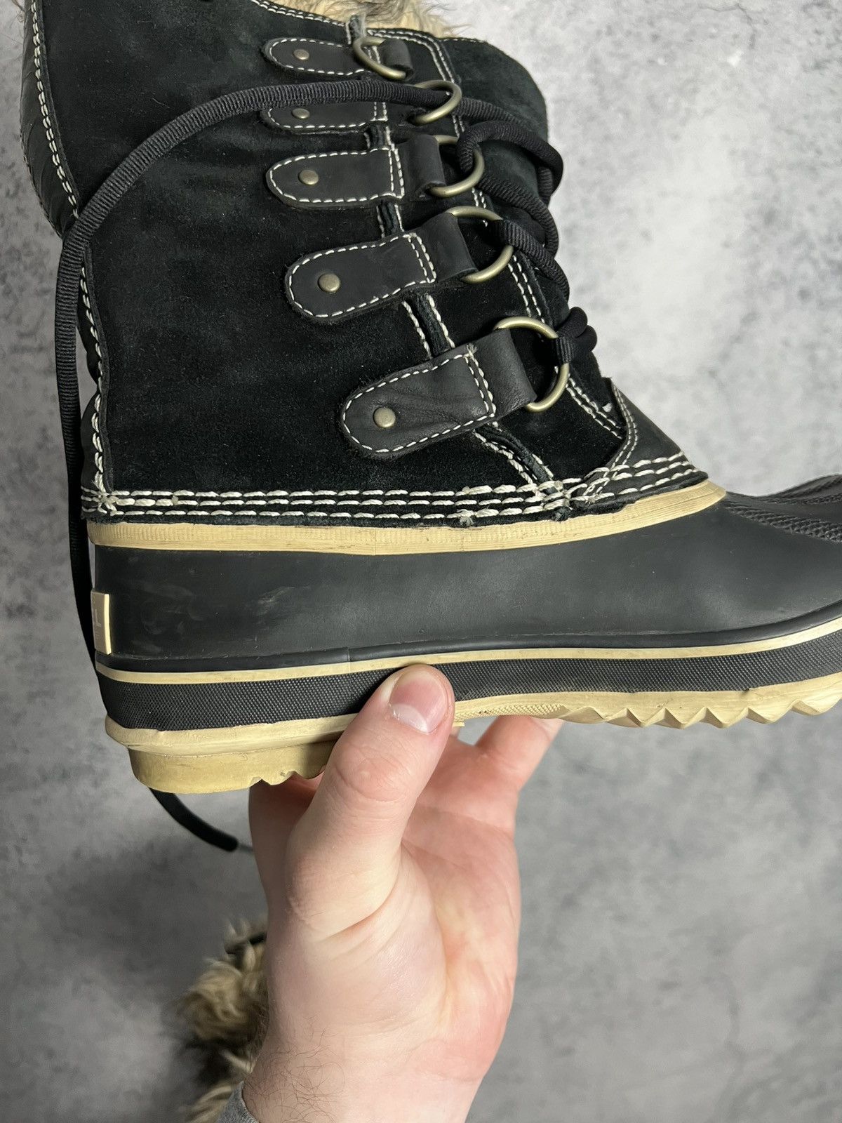SOREL Sorel Duck Boots Faux Fur Lined Lace Up Winter Shoes Size US 6 / IT 36 - 16 Thumbnail