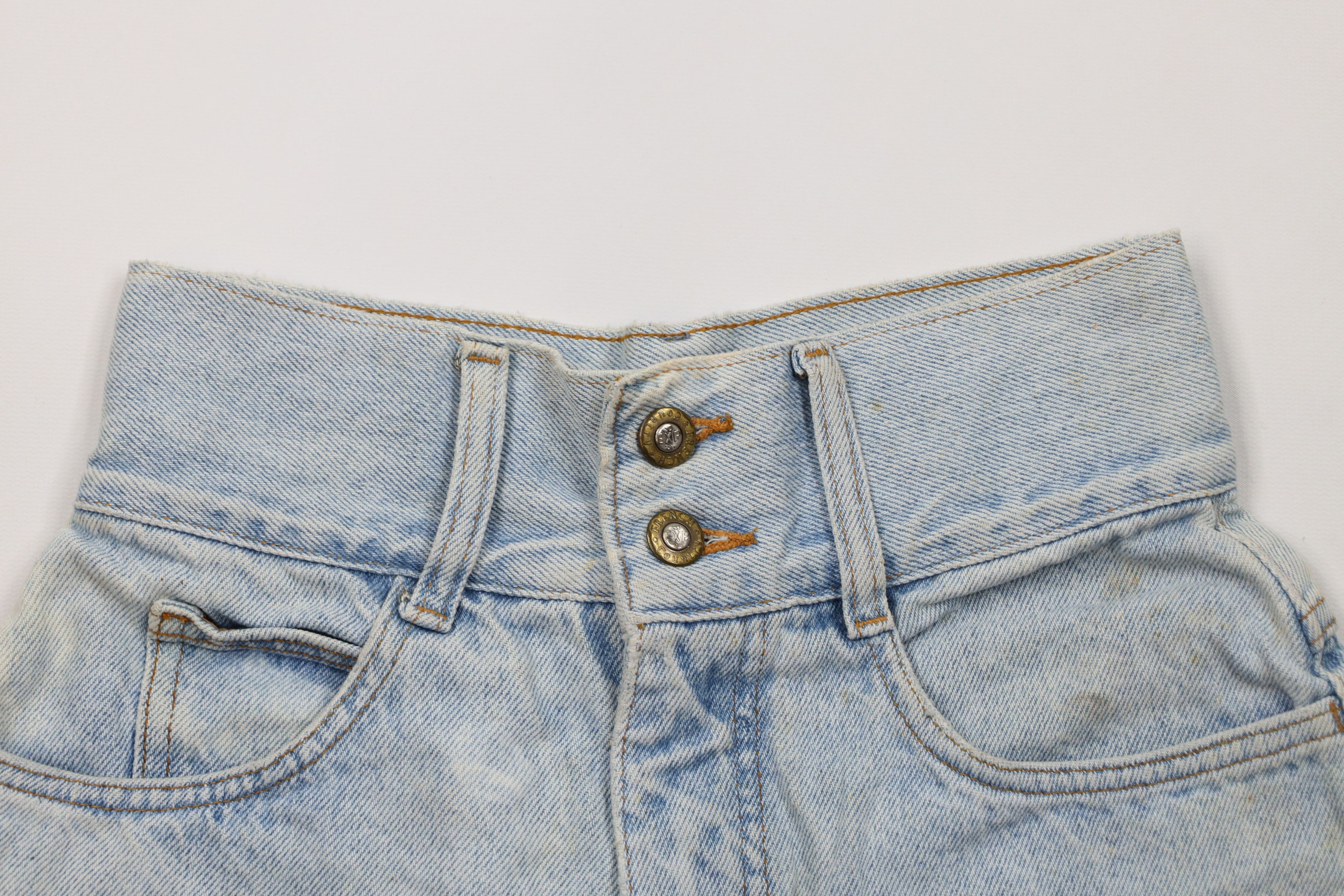 Vintage Vintage 90s Streetwear Cuffed Denim Jean Shorts Jorts USA Size 27" / US 4 / IT 40 - 2 Thumbnail