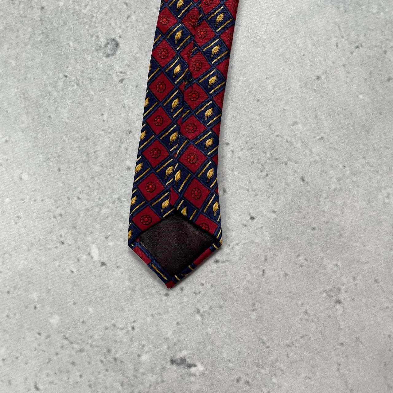 Designer × Lanvin × Vintage Vintage 90s Lanvin Paris Silk Tie Red Size ONE SIZE - 17 Thumbnail