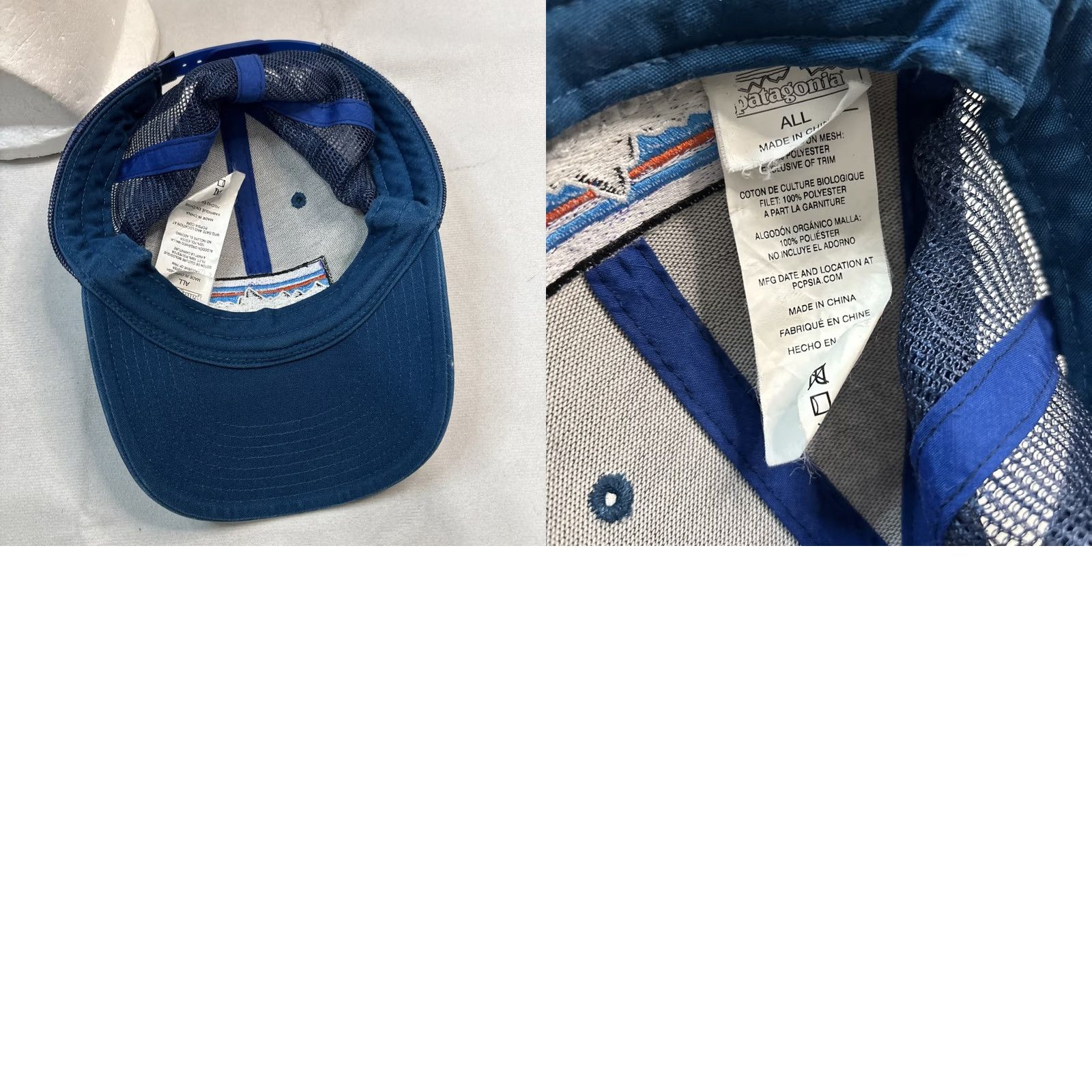 Patagonia PATAGONIA P6 Logo Lo-pro Trucker Cap Blue Hat Unisex Snapback Size ONE SIZE - 8 Thumbnail