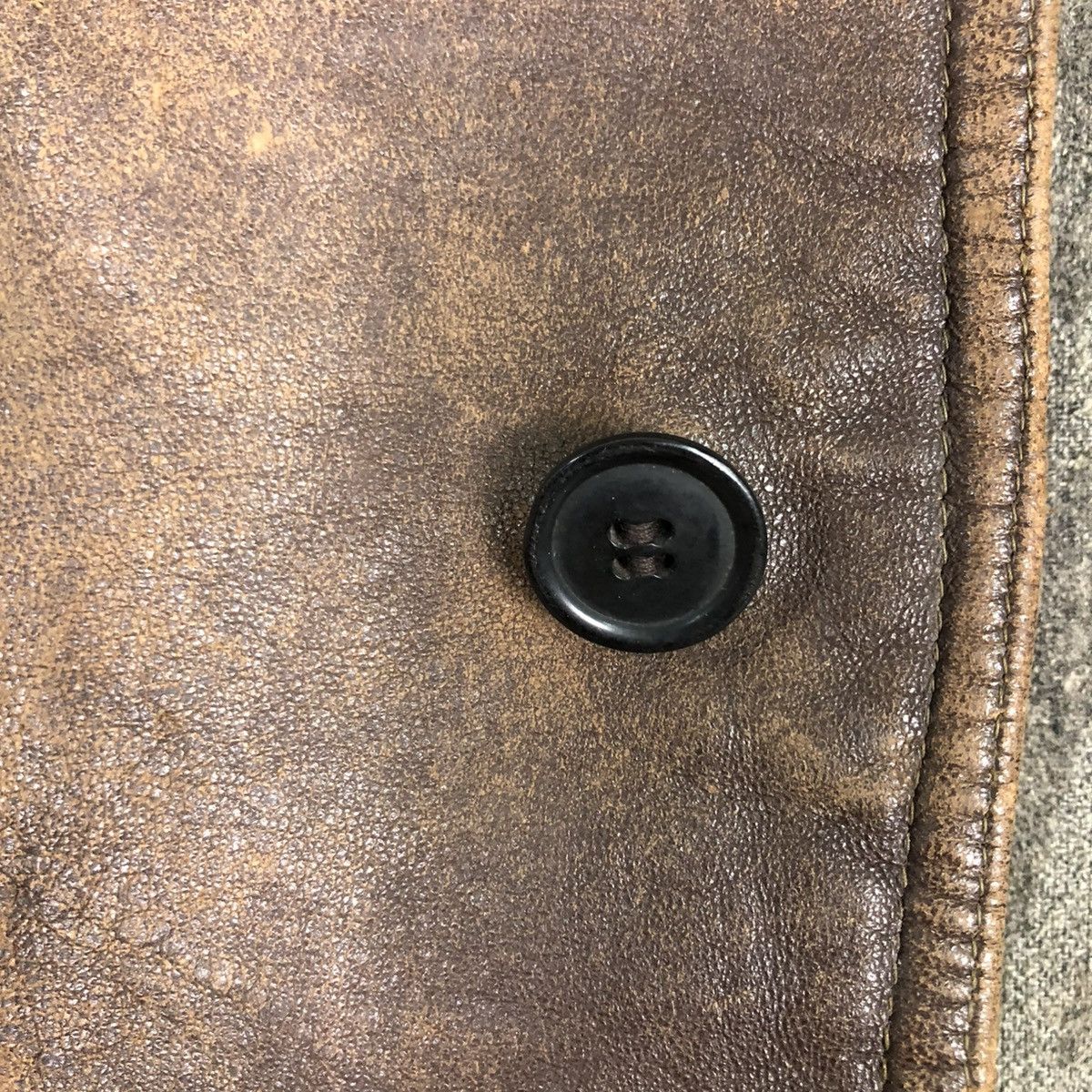 Japanese Brand 🔥RICH BROWN VINTAGE VEST LEATHER JACKET ISSEY MIYAKE Size US M / EU 48-50 / 2 - 17 Thumbnail