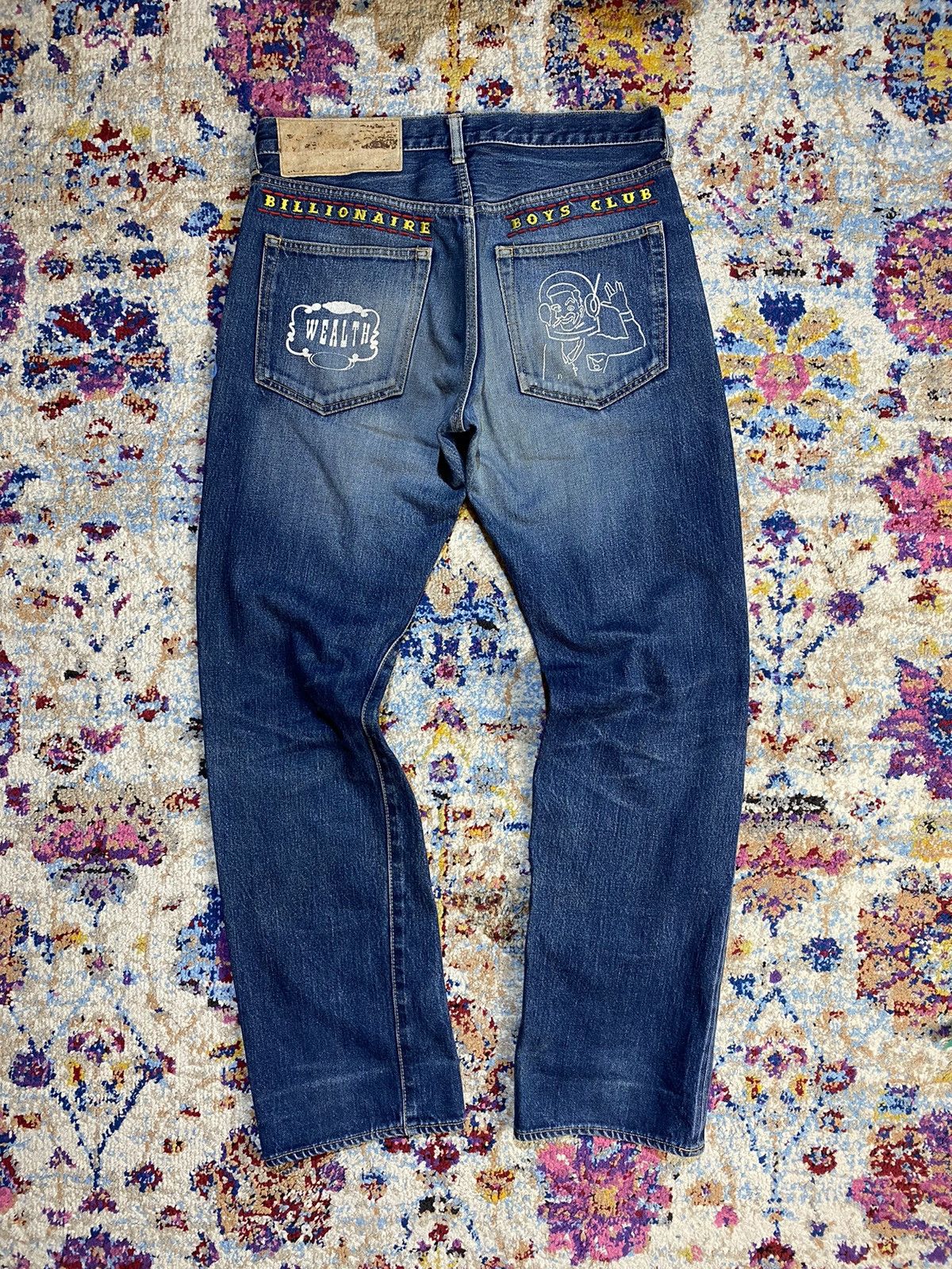 Billionaire Boys Club × Icecream BBC ICE CREAM ASTRO RAYGUN SELVEDGE DENIM PANTS Size US 32 / EU 48 - 2 Thumbnail