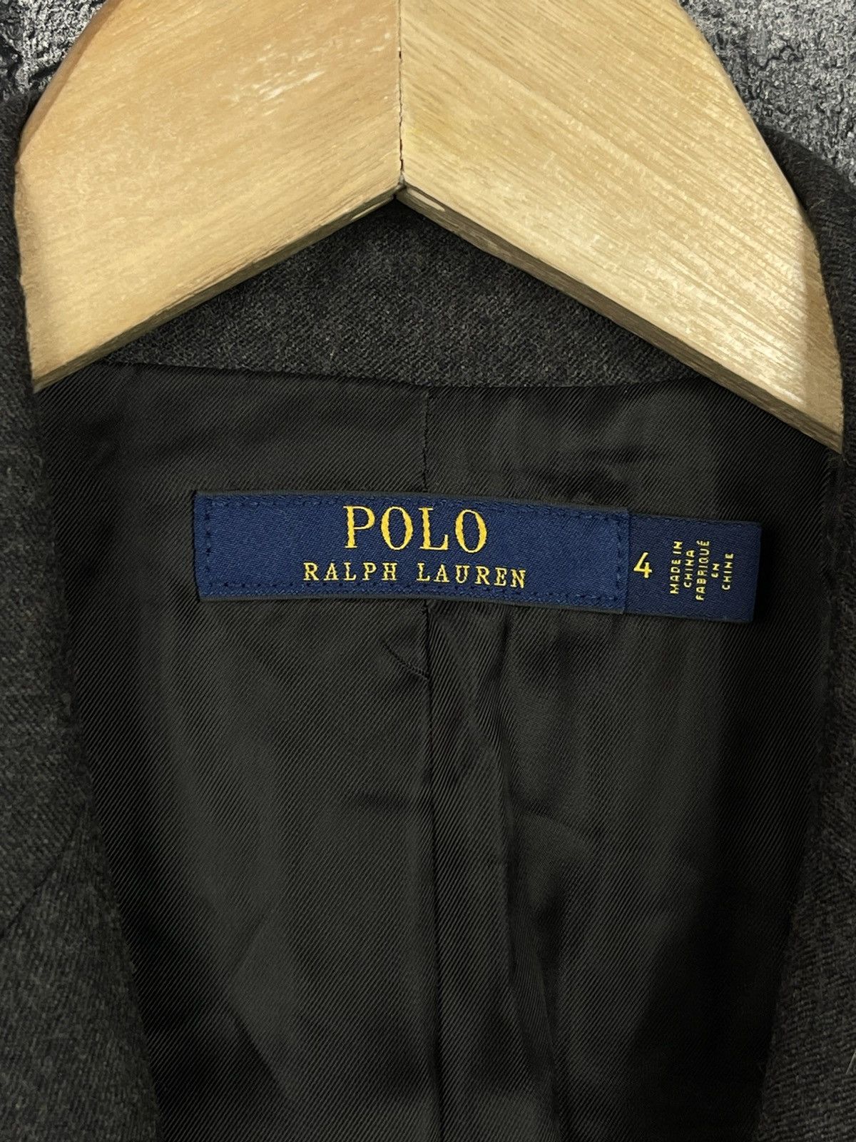 Polo Ralph Lauren Polo Ralph Lauren Grey Wool Blazer Jacket Women’s Size 4 Size S / US 4 / IT 40 - 8 Thumbnail