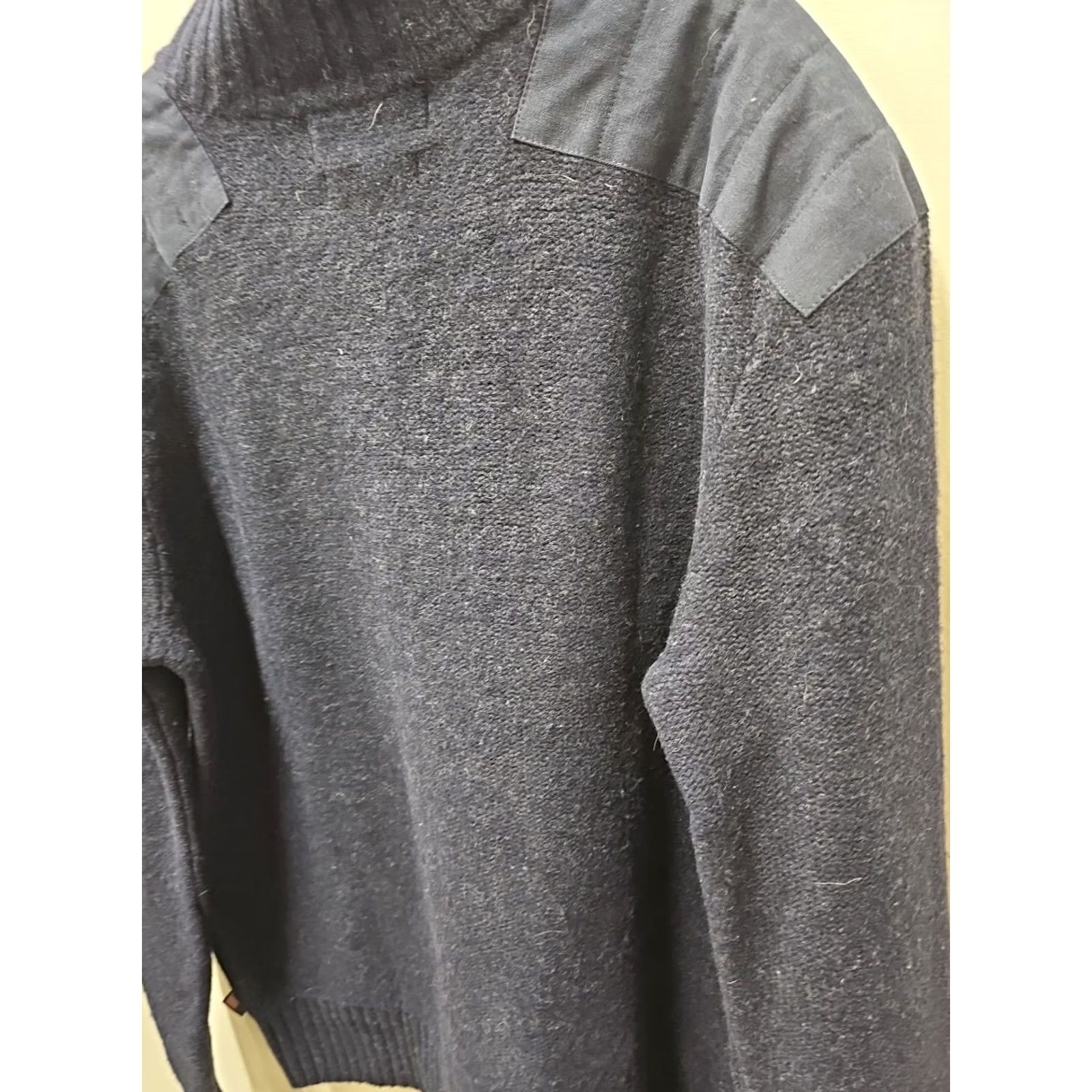 Polo Ralph Lauren VINTAGE Polo Ralph Lauren Sweater Mens Medium Blue Wool Commando Military 90s Size US M / EU 48-50 / 2 - 5 Thumbnail
