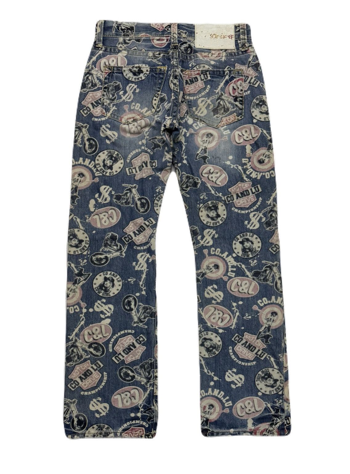 Japanese Brand CO&LU Rare Design Denim Pants Size 29" - 2 Thumbnail