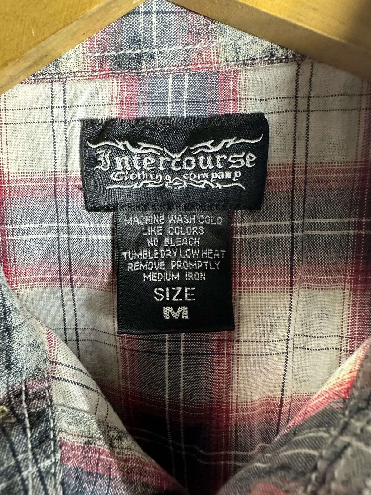 Hysteric Glamour 2000s CRAZY SMOKE ABSTRACT STUDDED IFSIX LGB STYLE SHIRT Size US M / EU 48-50 / 2 - 7 Thumbnail