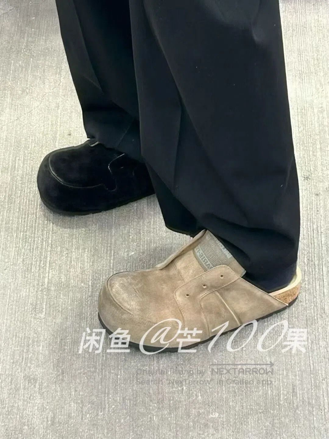 Balenciaga Balenciaga Distressed Khaki Suede Mules. Size US 7 / EU 40 - 6 Thumbnail