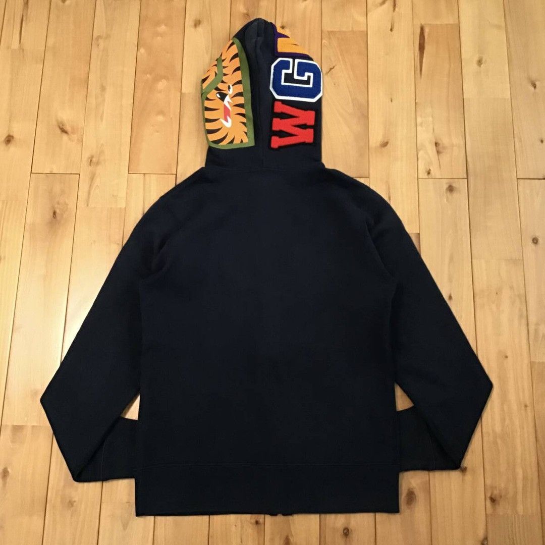 Bape BAPE logo multi fonts shark full zip hoodie a bathing ape Size US M / EU 48-50 / 2 - 3 Thumbnail