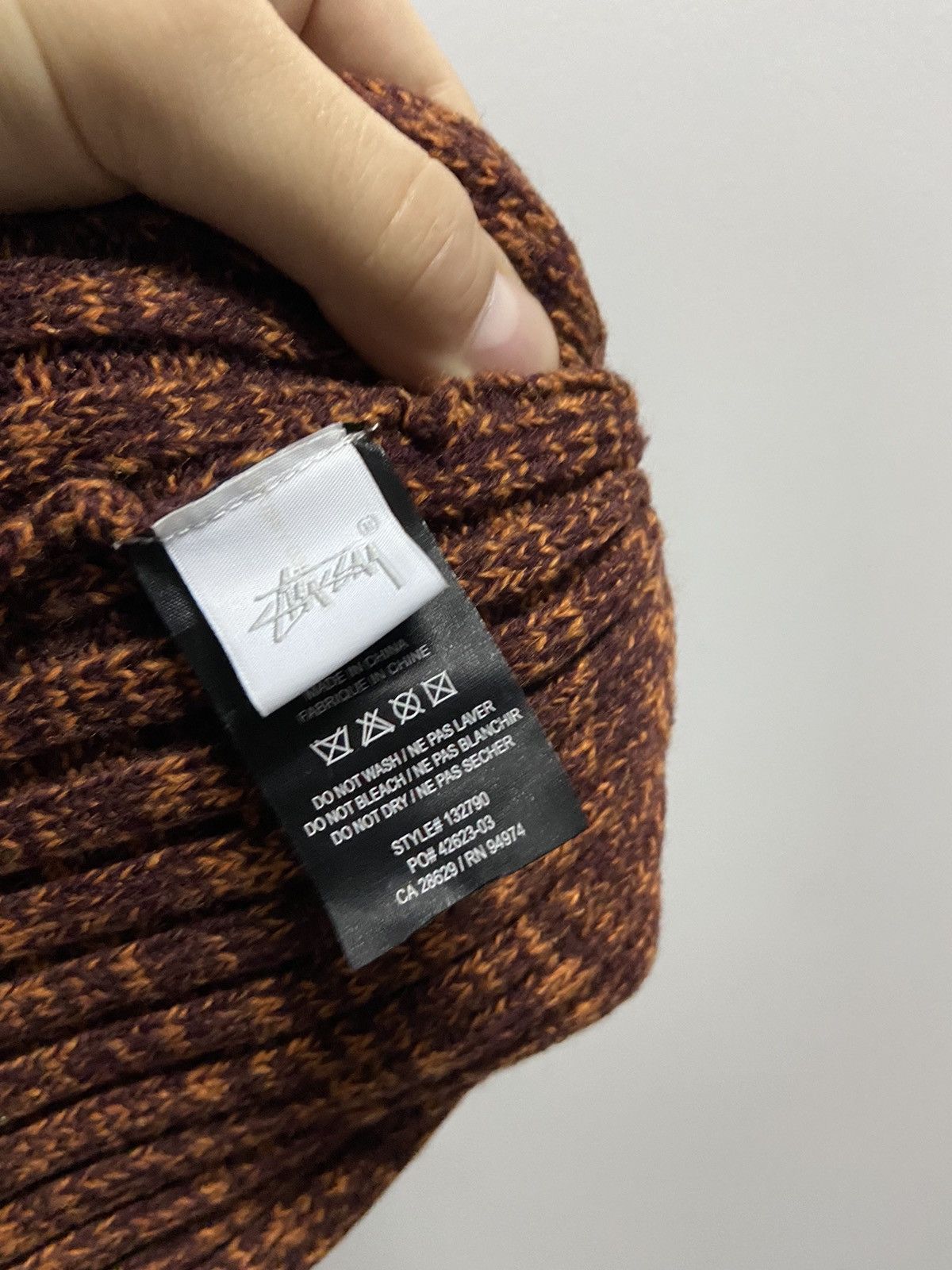 Stussy × Vintage Stussy Hat Vintage beanie Small Logo knitted vintage Size ONE SIZE - 6 Thumbnail