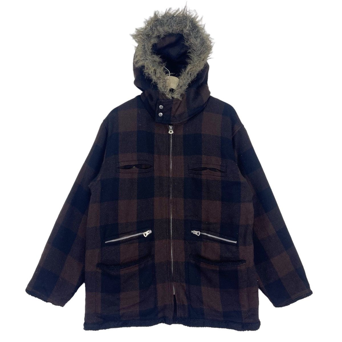 Beauty Beast × Devilock × Japanese Brand Devilock Sherpa Fur Hoodie Wool Jacket Size US L / EU 52-54 / 3 - 1 Thumbnail
